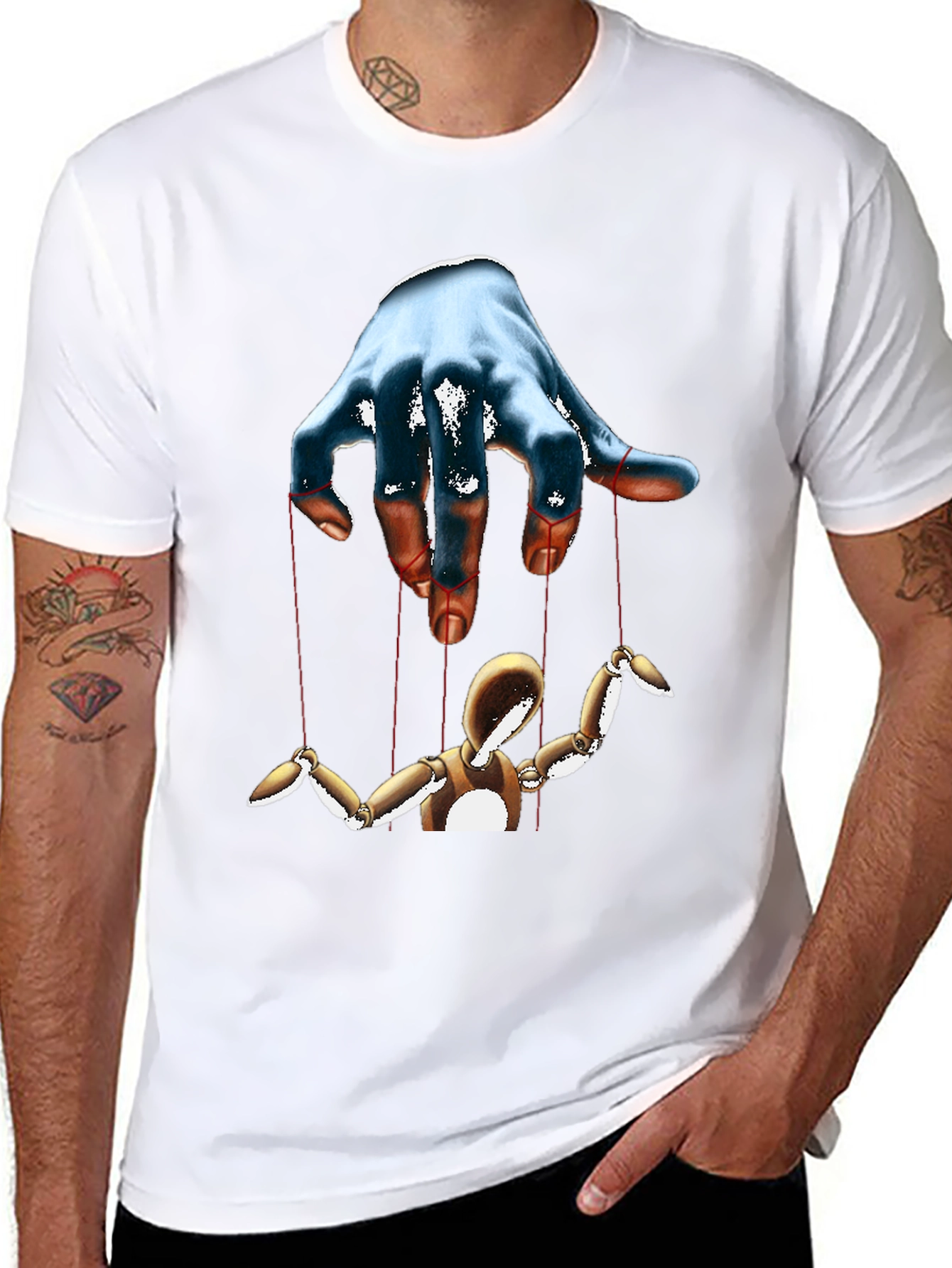 Puppet Master Graphic Tee - Black Cotton T-Shirt