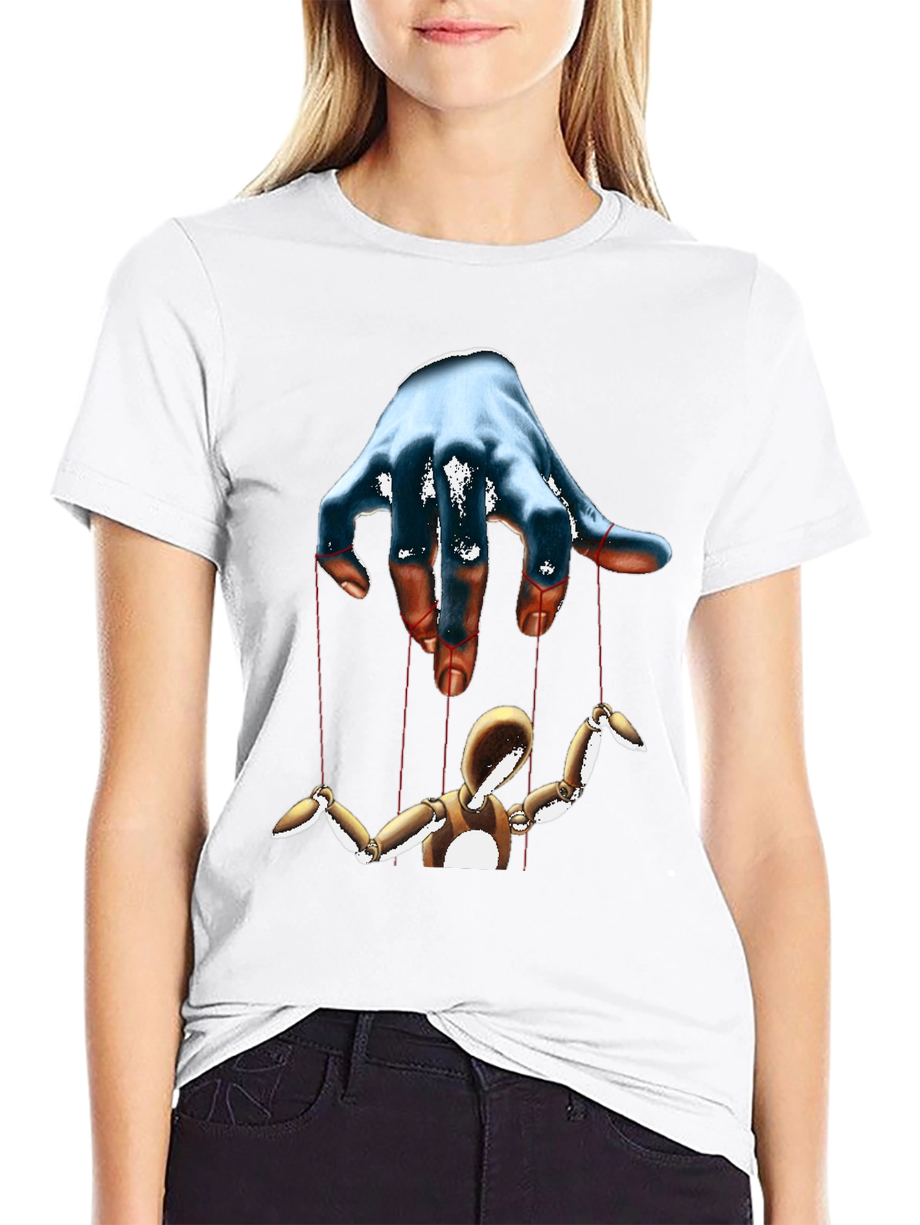 Puppet Master Graphic Tee - Black Cotton T-Shirt