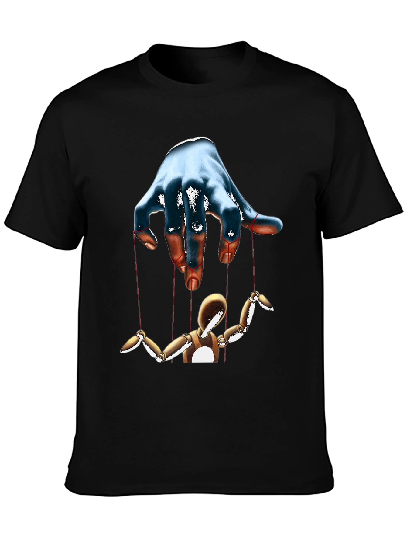 Puppet Master Graphic Tee - Black Cotton T-Shirt