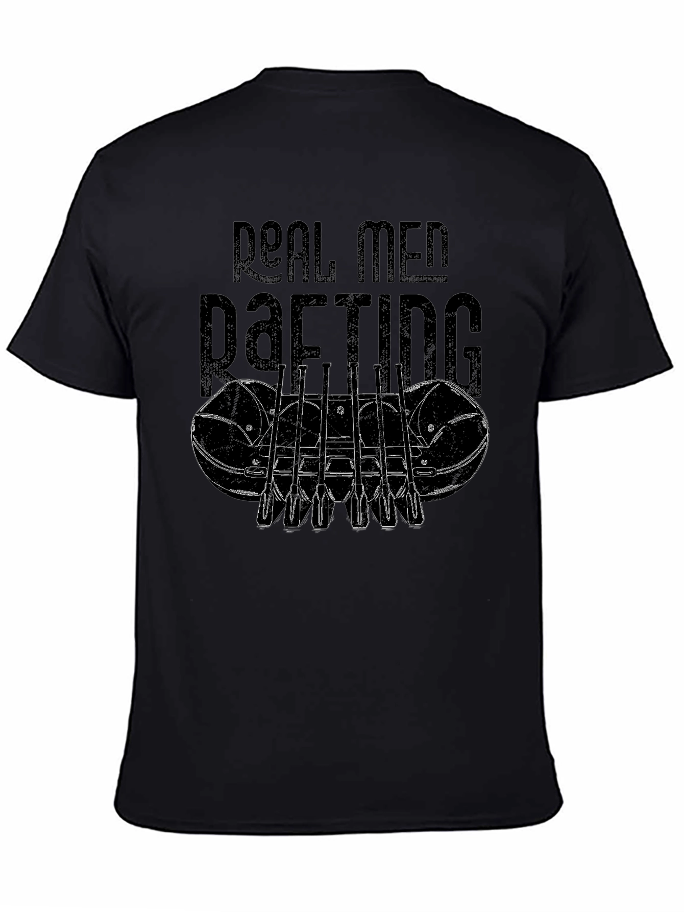 Real Men Rafting Graphic T-Shirt