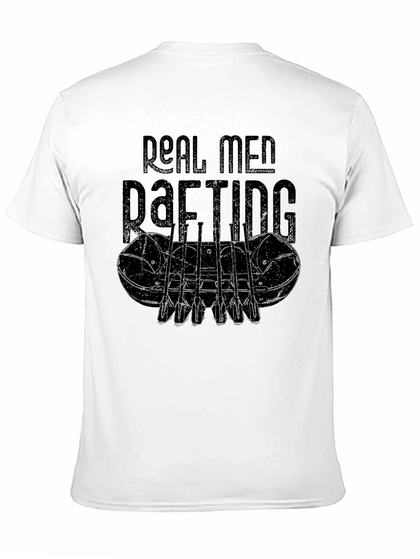 Real Men Rafting Graphic T-Shirt