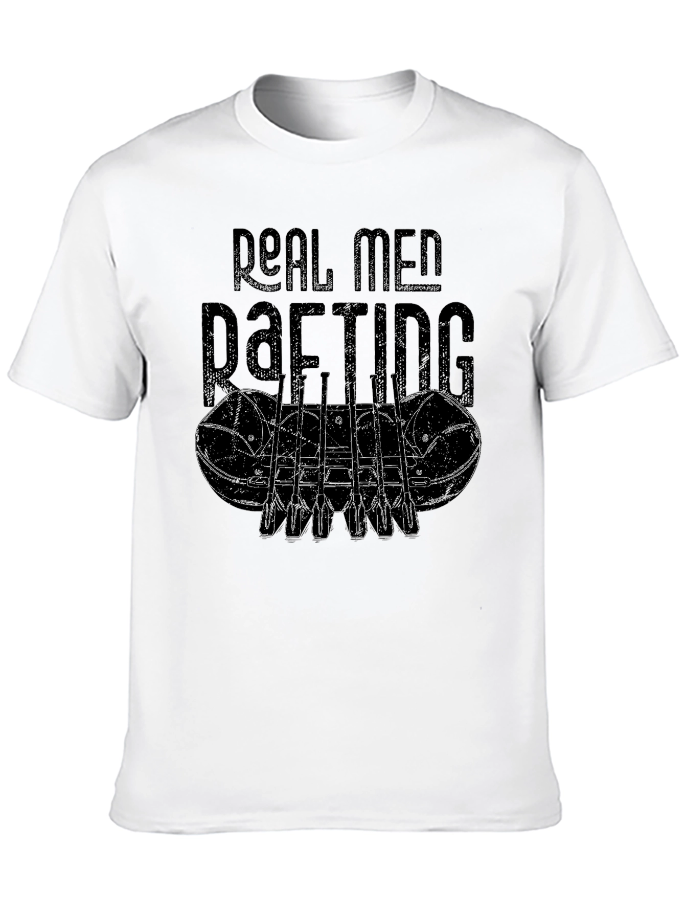 Real Men Rafting Graphic T-Shirt