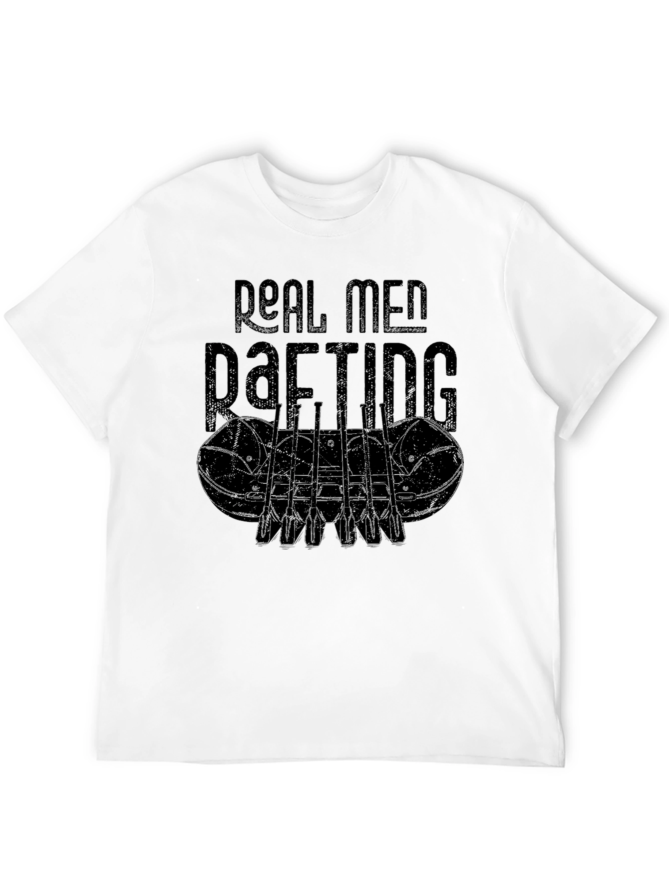 Real Men Rafting Graphic T-Shirt
