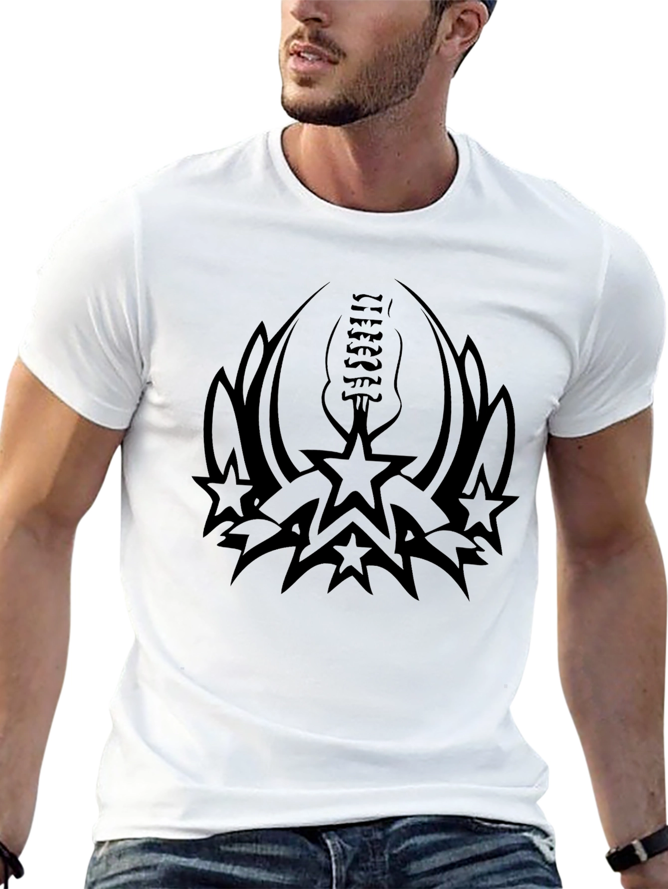 Rock Star Guitar Graphic Tee - Black