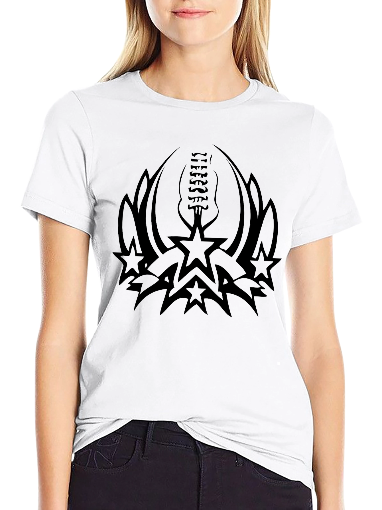 Rock Star Guitar Graphic Tee - Black