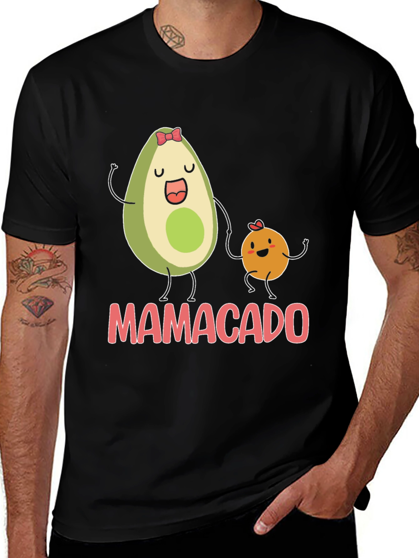 Mamacado T-Shirt: Avocado Mom & Baby Graphic Tee
