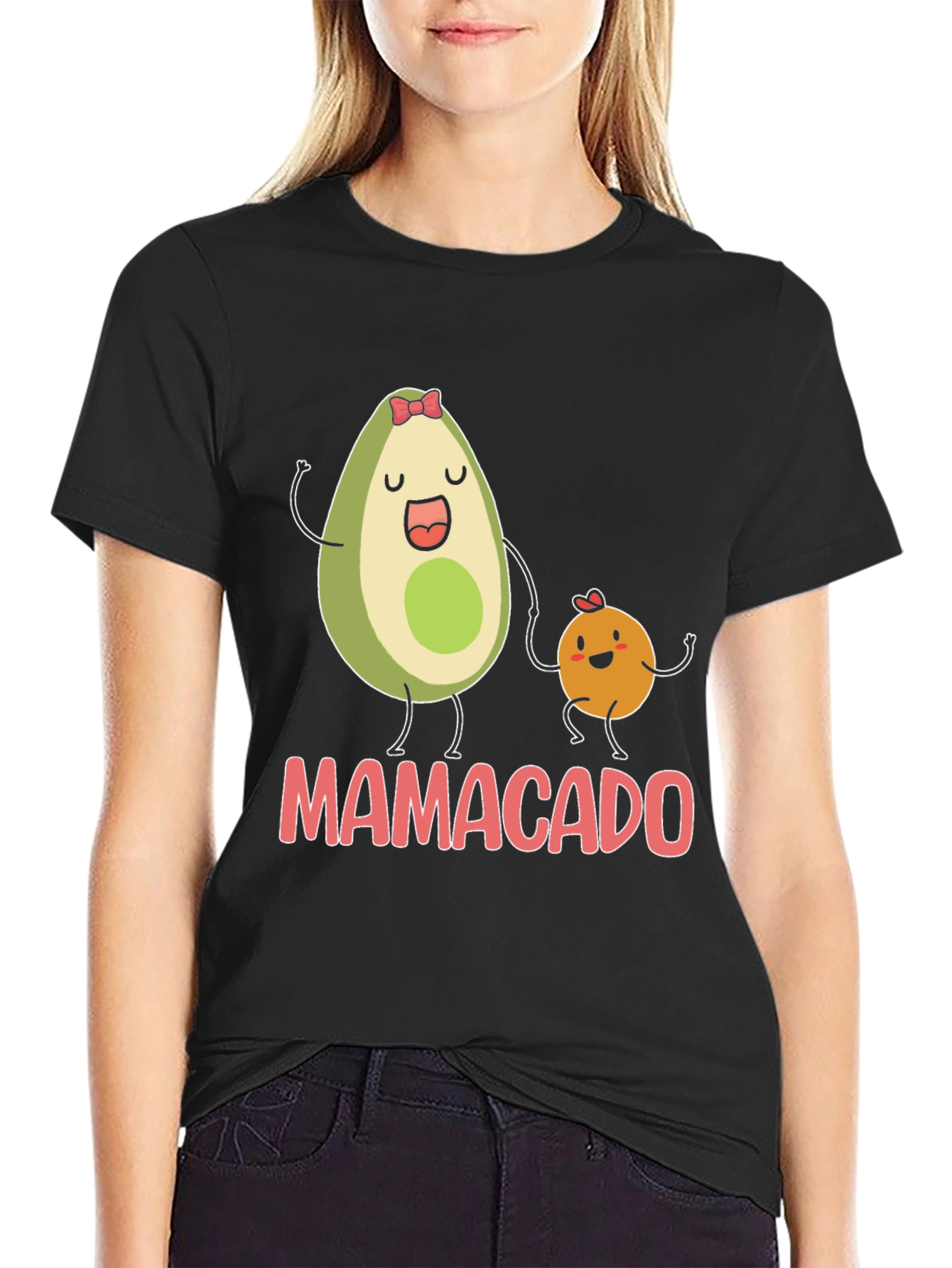 Mamacado T-Shirt: Avocado Mom & Baby Graphic Tee