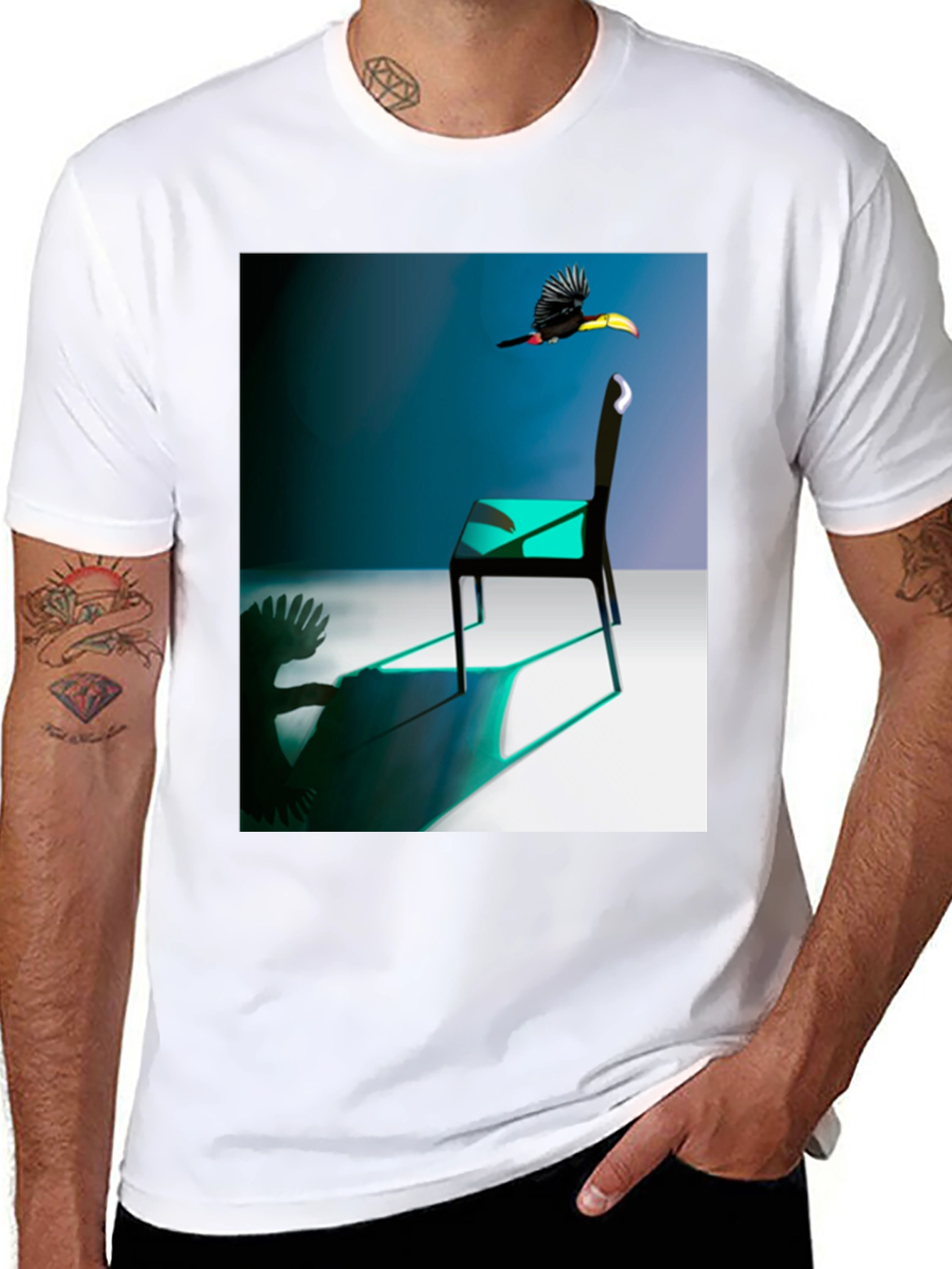 Abstract Toucan Chair T-Shirt