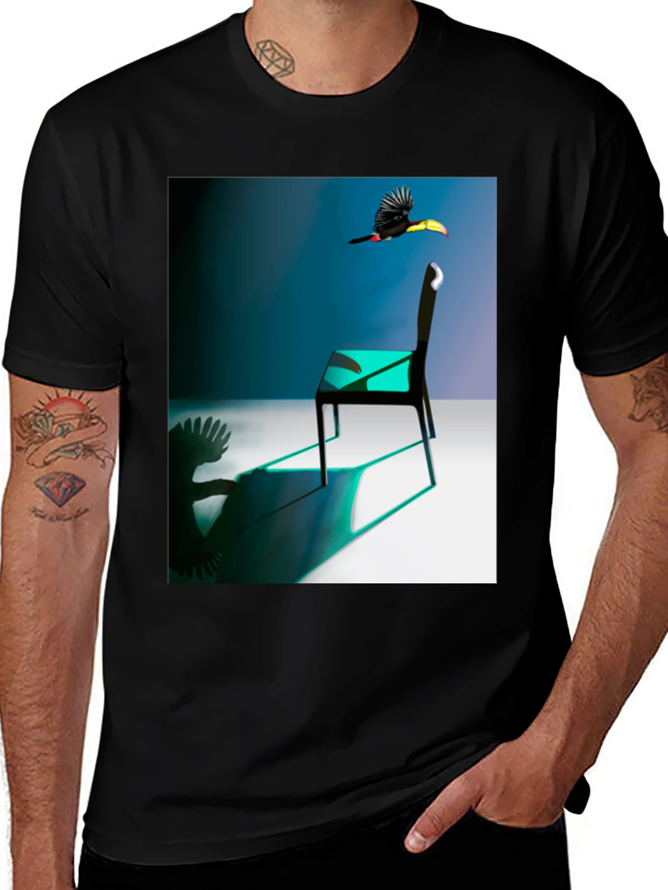Abstract Toucan Chair T-Shirt