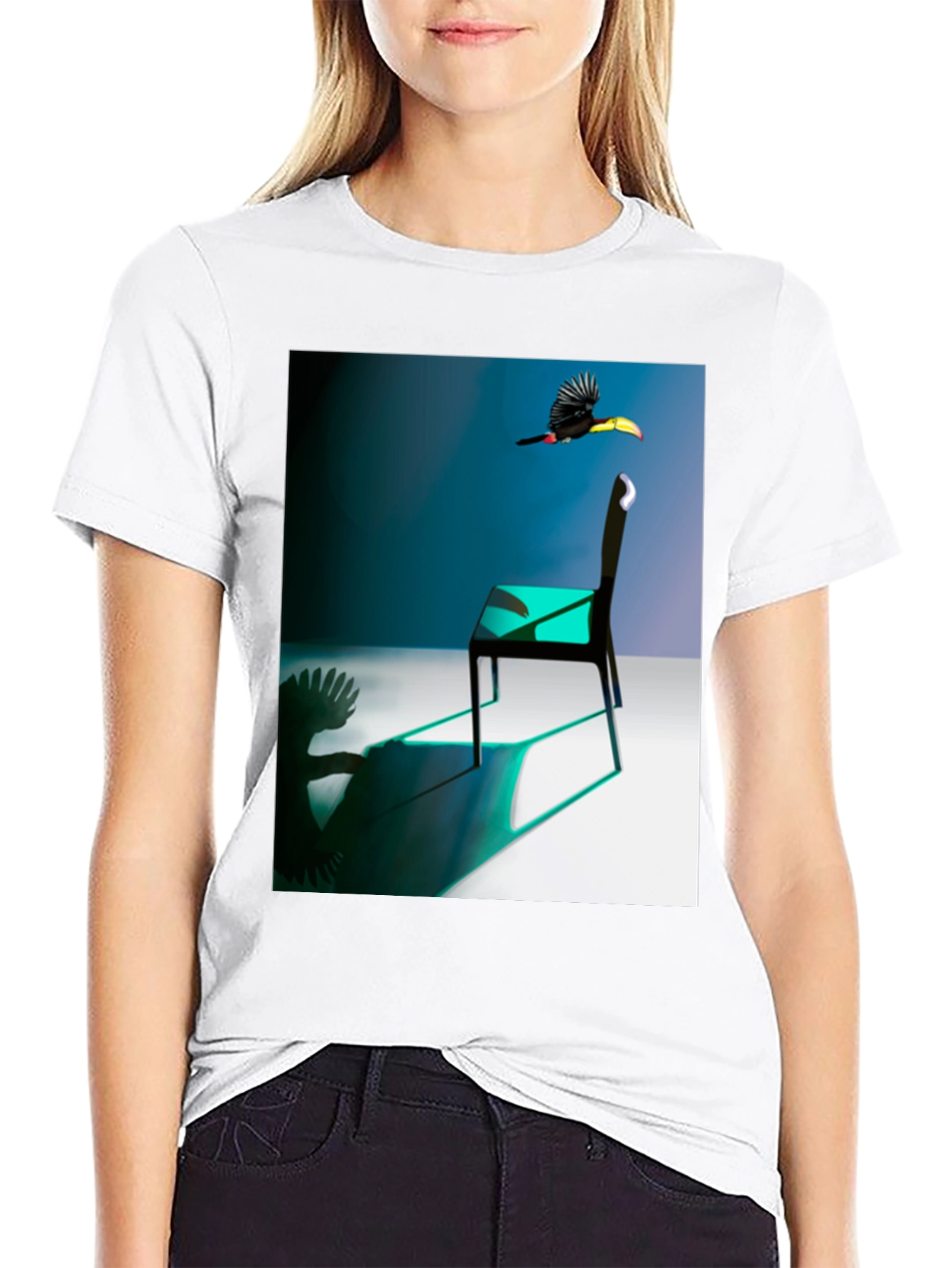 Abstract Toucan Chair T-Shirt