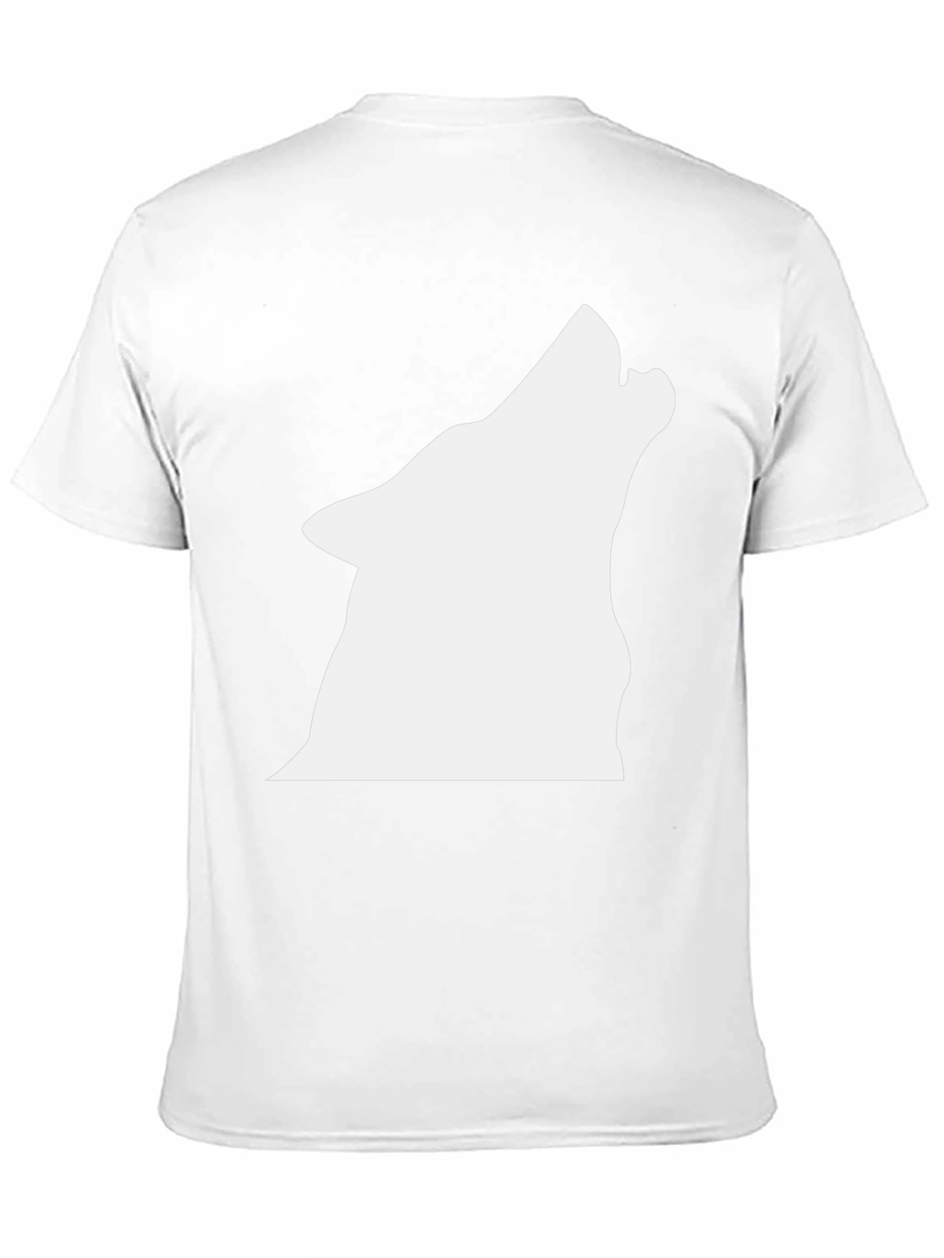 Black Wolf Silhouette Graphic T-Shirt