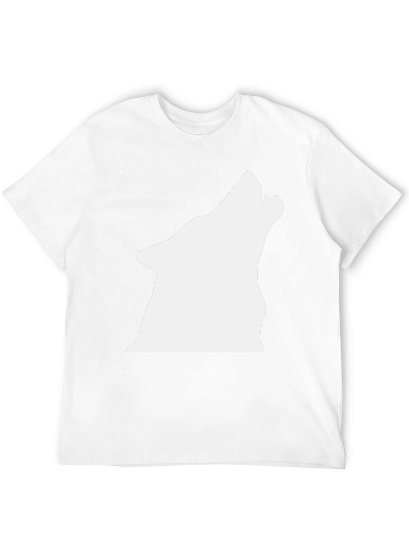 Black Wolf Silhouette Graphic T-Shirt