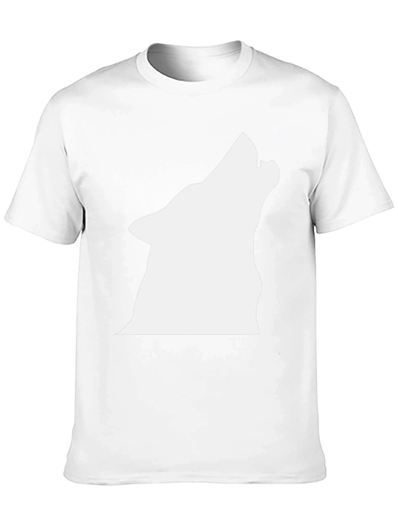 Black Wolf Silhouette Graphic T-Shirt