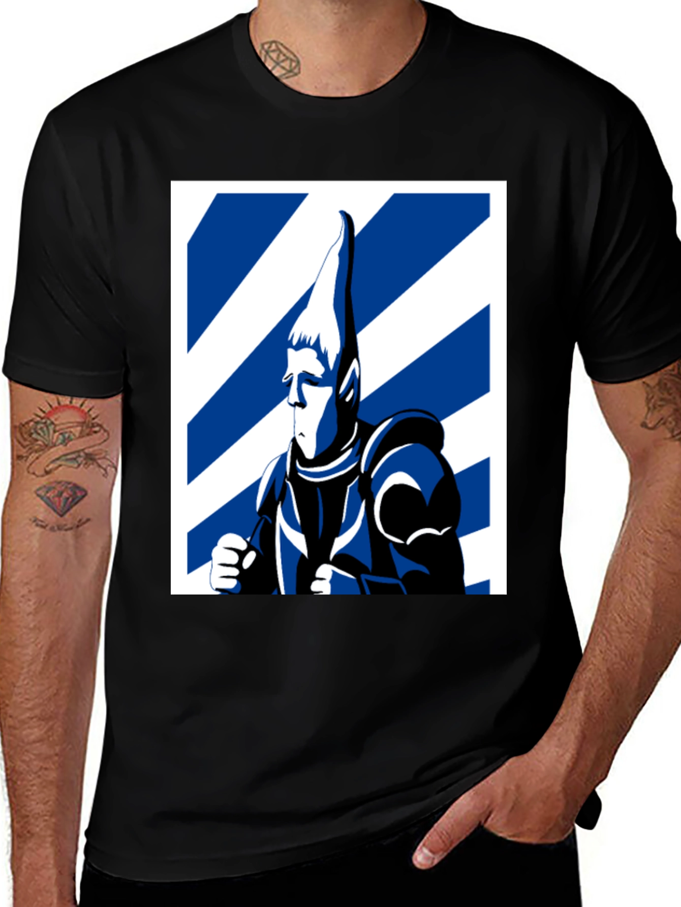 Sci-Fi Warrior T-Shirt - Bold Graphic Tee