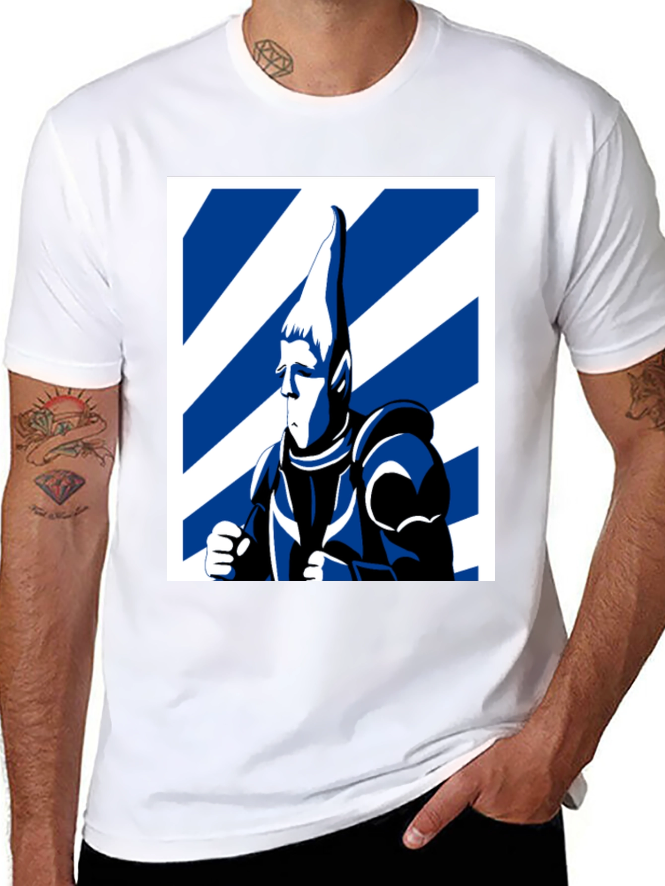 Sci-Fi Warrior T-Shirt - Bold Graphic Tee