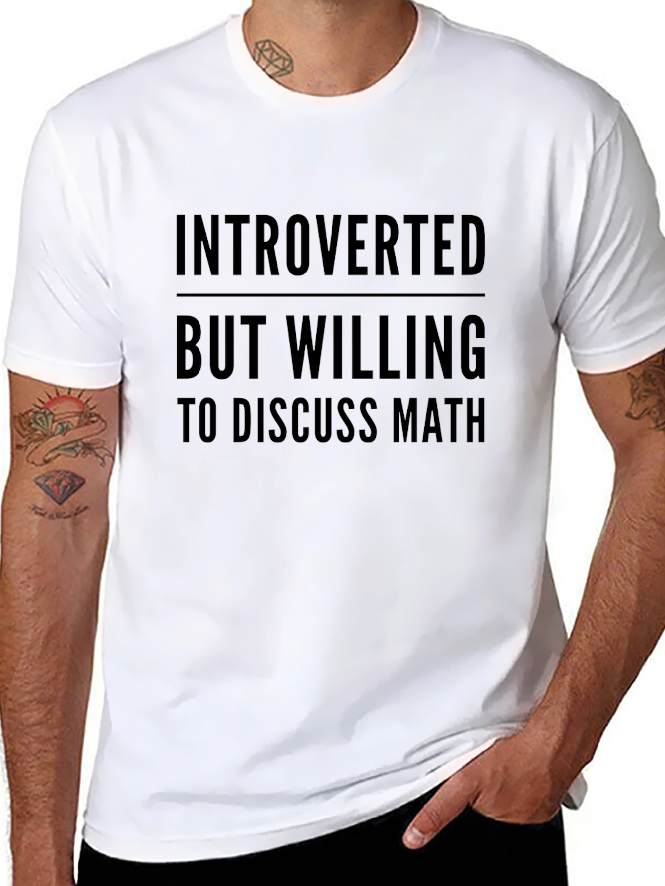 Introverted But Willing To Discuss Math T-Shirt