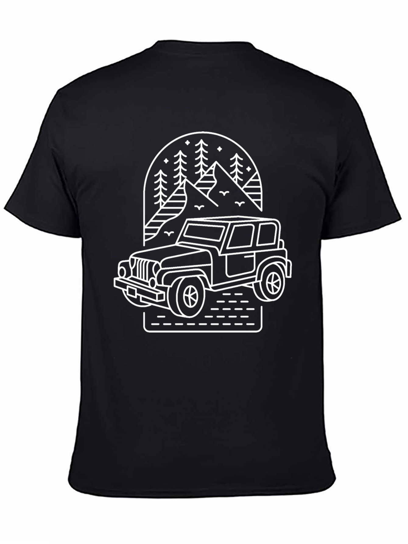 Off-Road Adventure Tee - Mountain Jeep Design