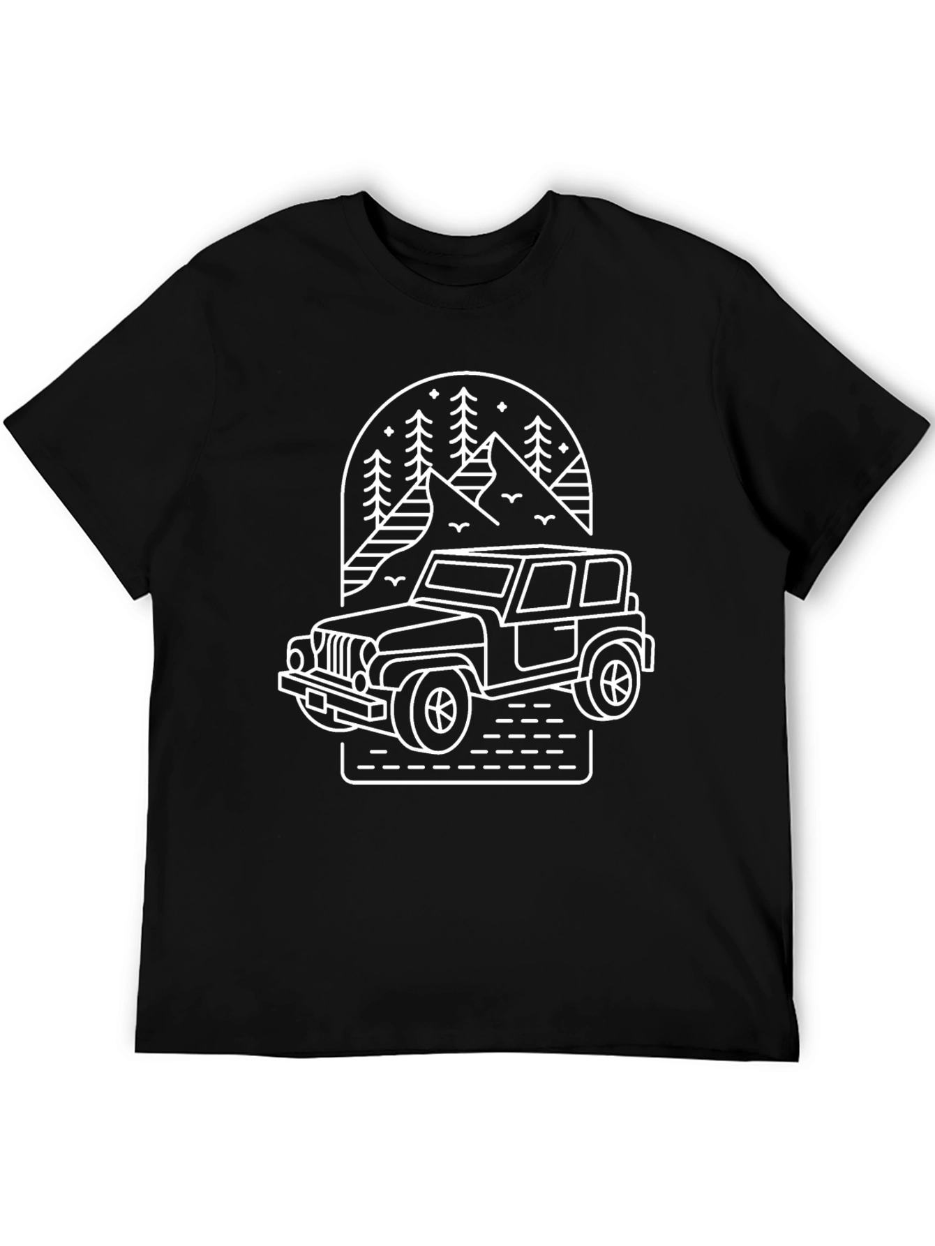 Off-Road Adventure Tee - Mountain Jeep Design