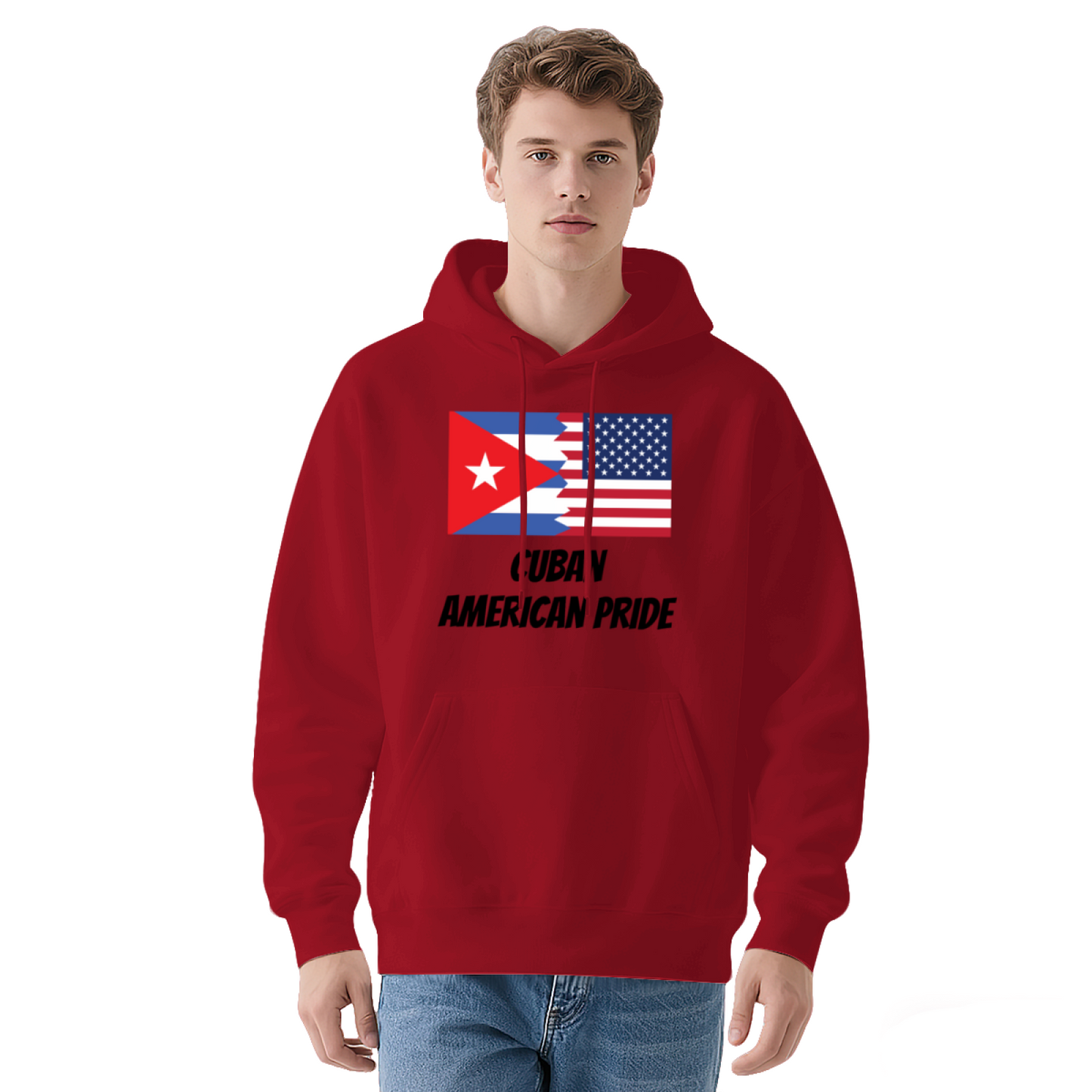 Cuban American Pride Dual Flag White Hoodie, Cultural Soft Comfort Unisex Top