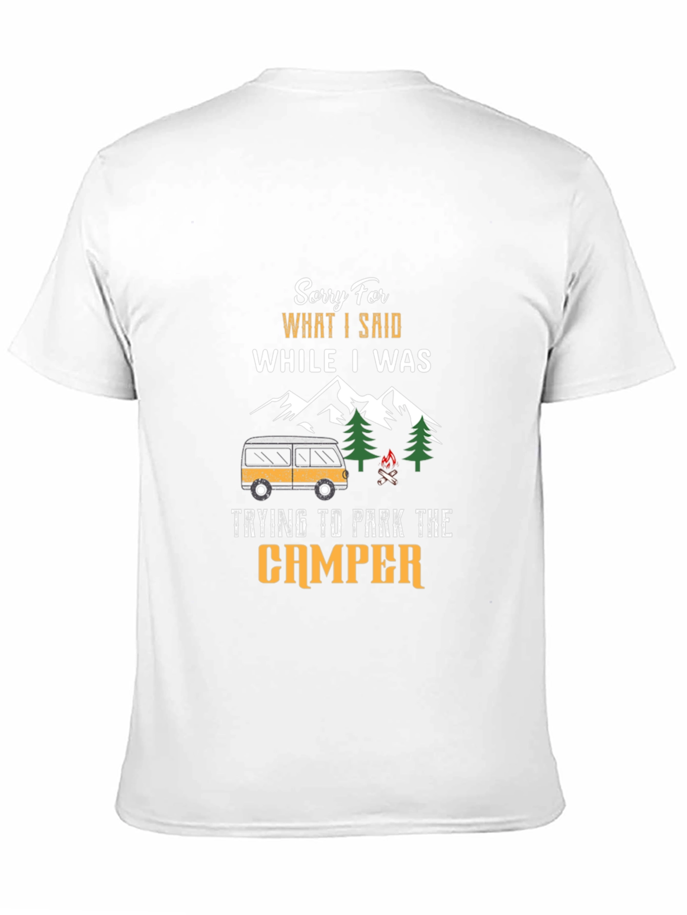 Camper Parking Apology T-Shirt - Funny Camping Tee