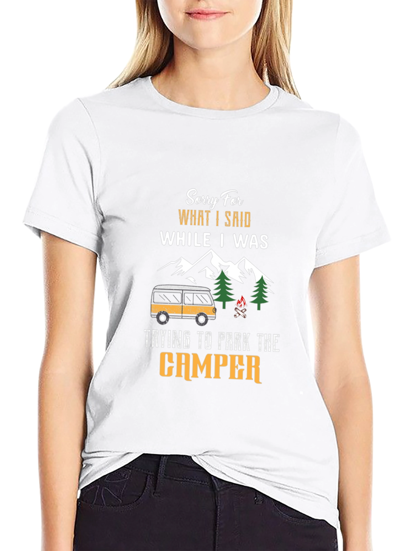 Camper Parking Apology T-Shirt - Funny Camping Tee