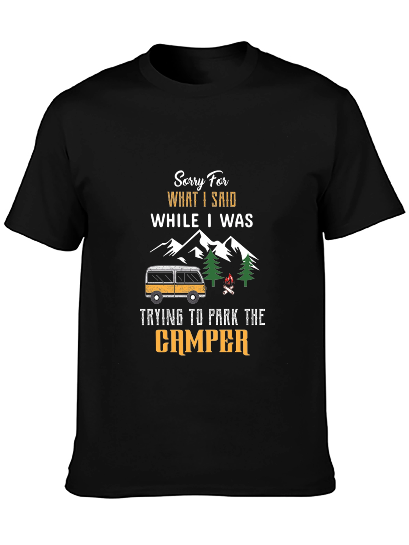 Camper Parking Apology T-Shirt - Funny Camping Tee