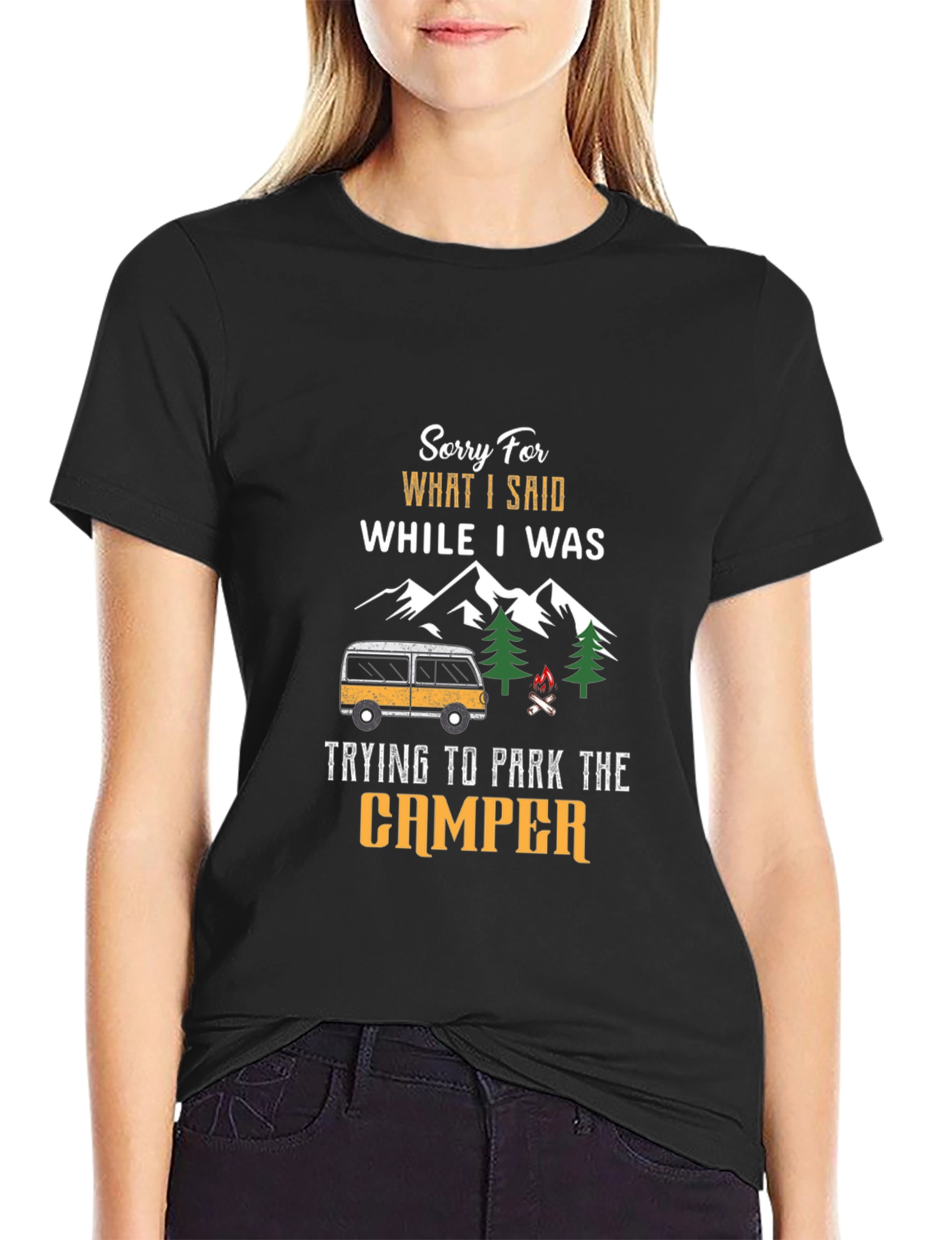 Camper Parking Apology T-Shirt - Funny Camping Tee