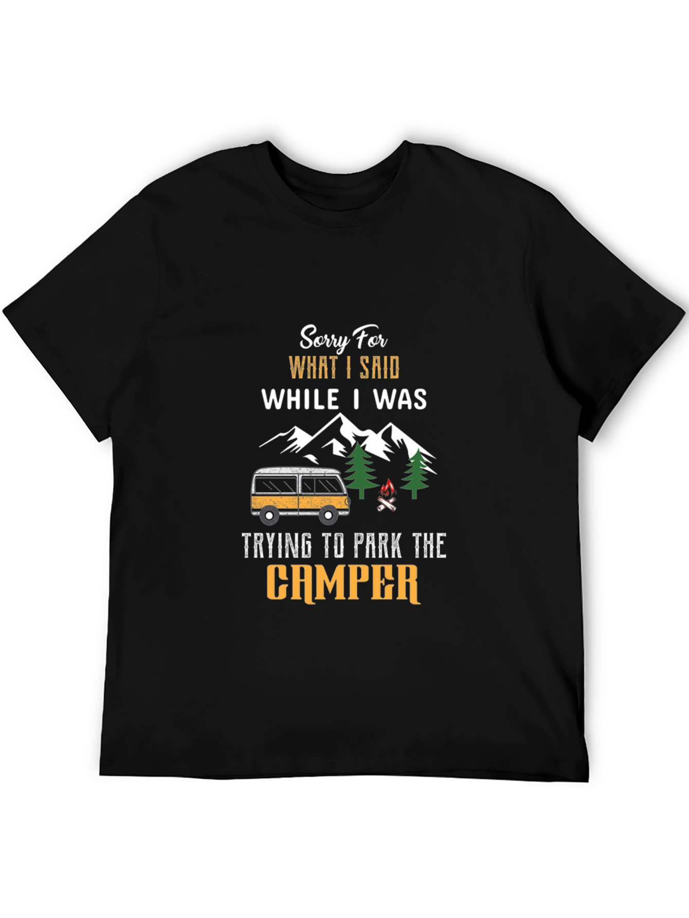 Camper Parking Apology T-Shirt - Funny Camping Tee