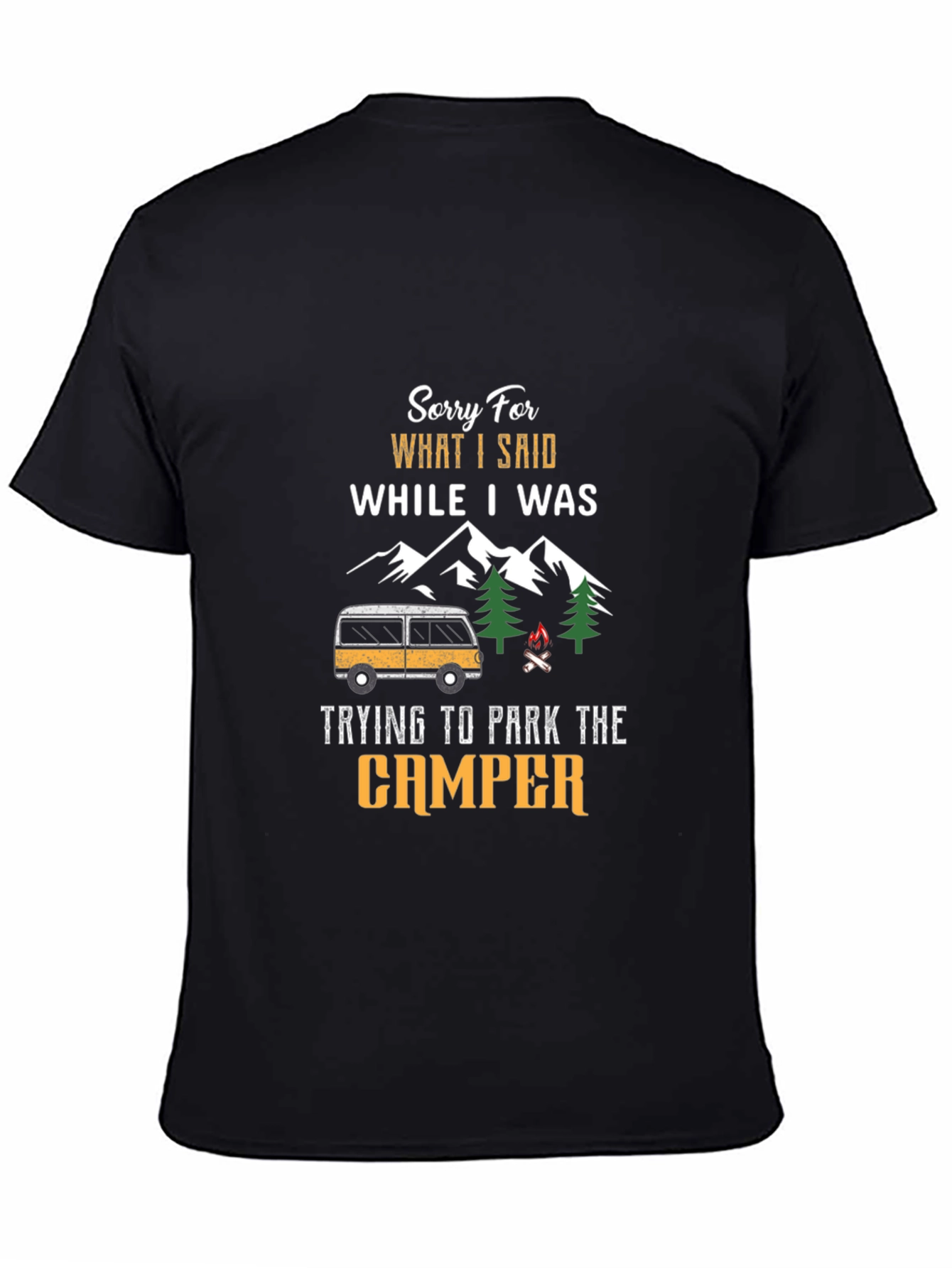 Camper Parking Apology T-Shirt - Funny Camping Tee