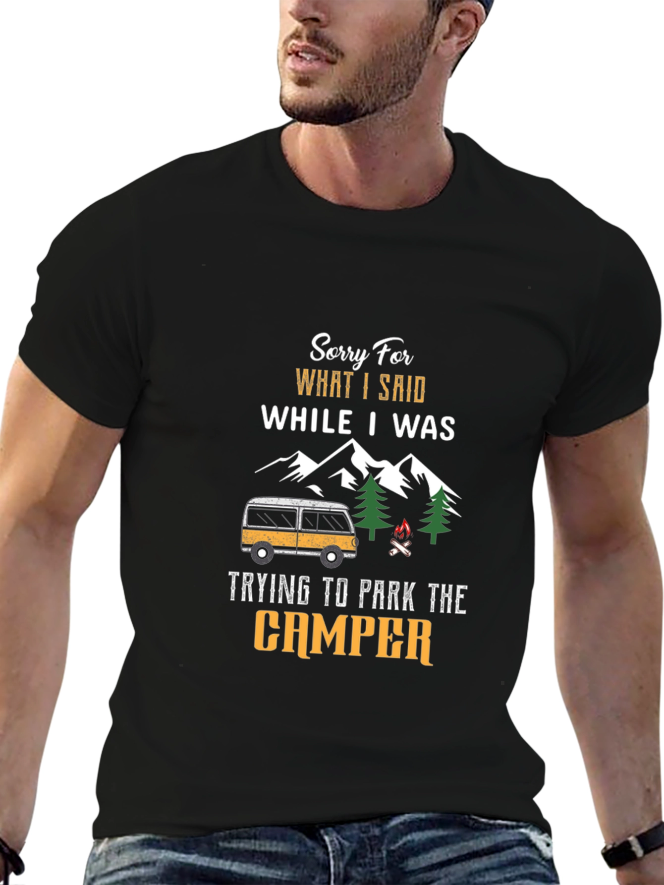 Camper Parking Apology T-Shirt - Funny Camping Tee