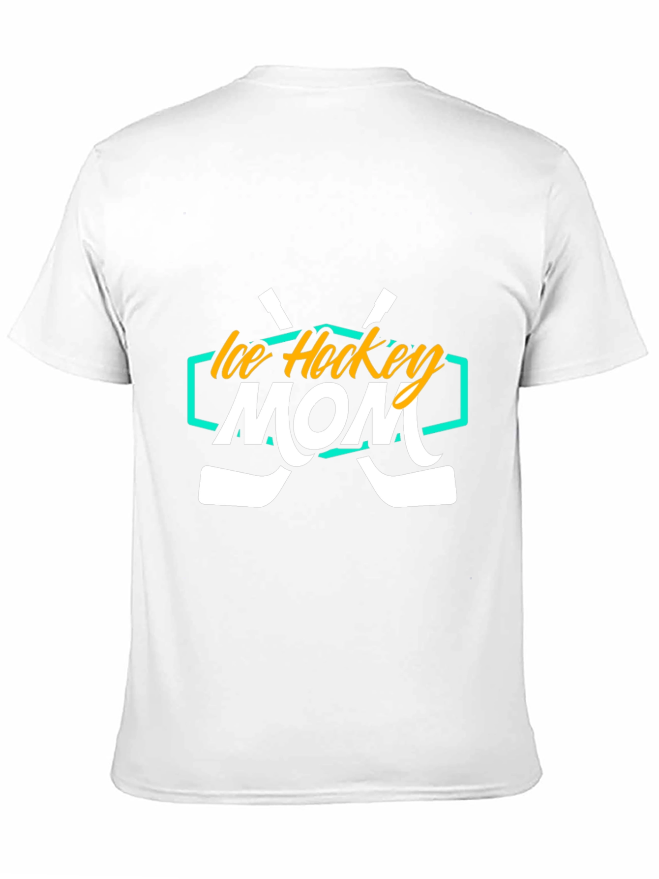 Ice Hockey Mom Graphic Tee - Black Cotton T-Shirt