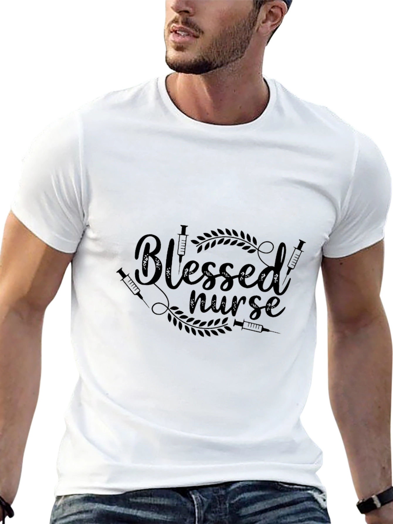 Blessed Nurse Black T-Shirt