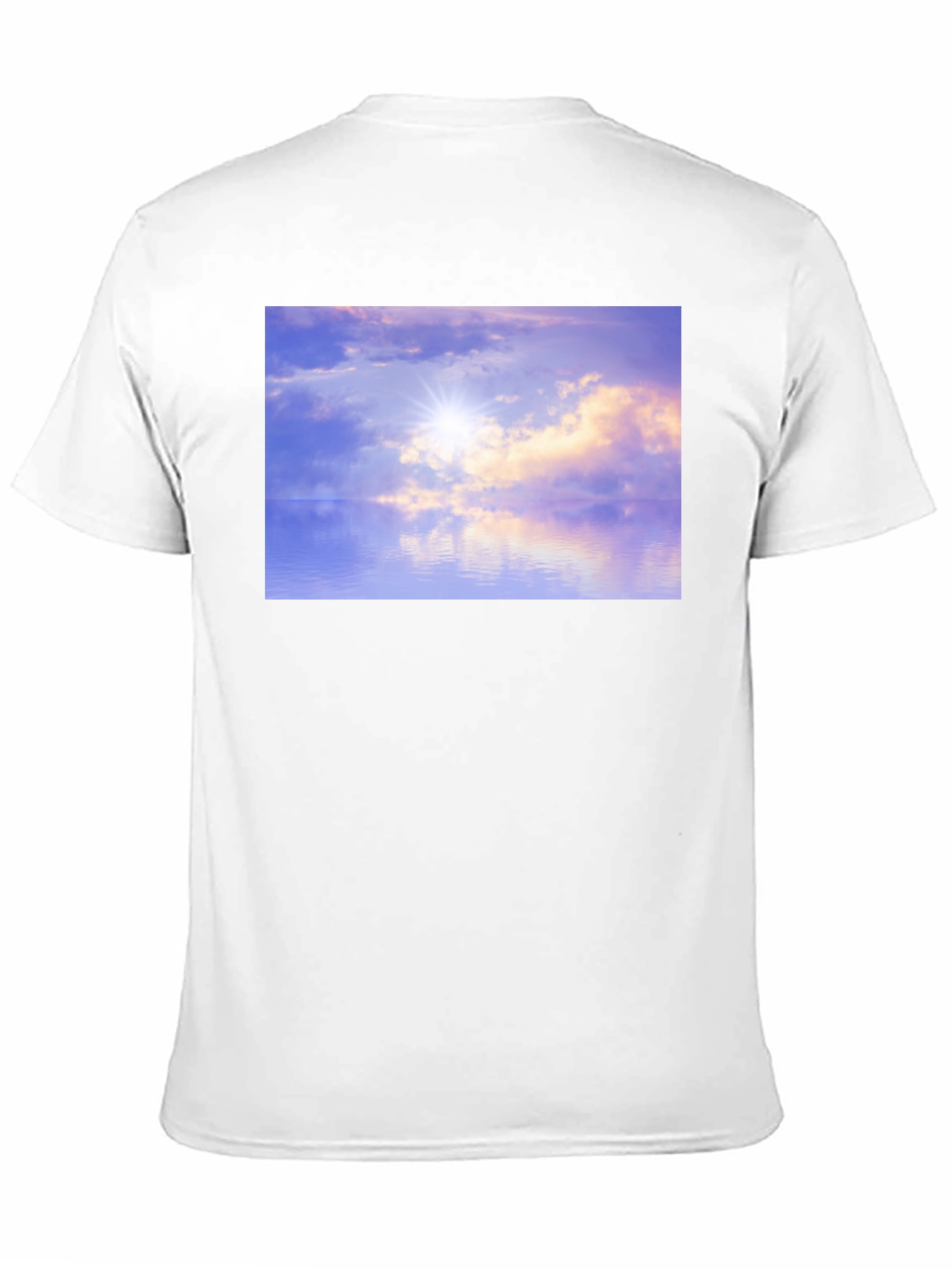Sunset Reflections Graphic Tee - Soft Black Cotton