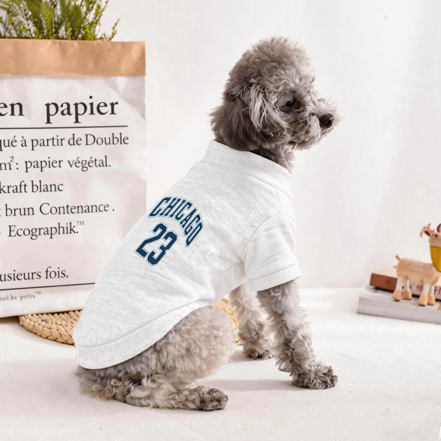 CHICAGO 23 Sports Style Pet Cardigan Sweater