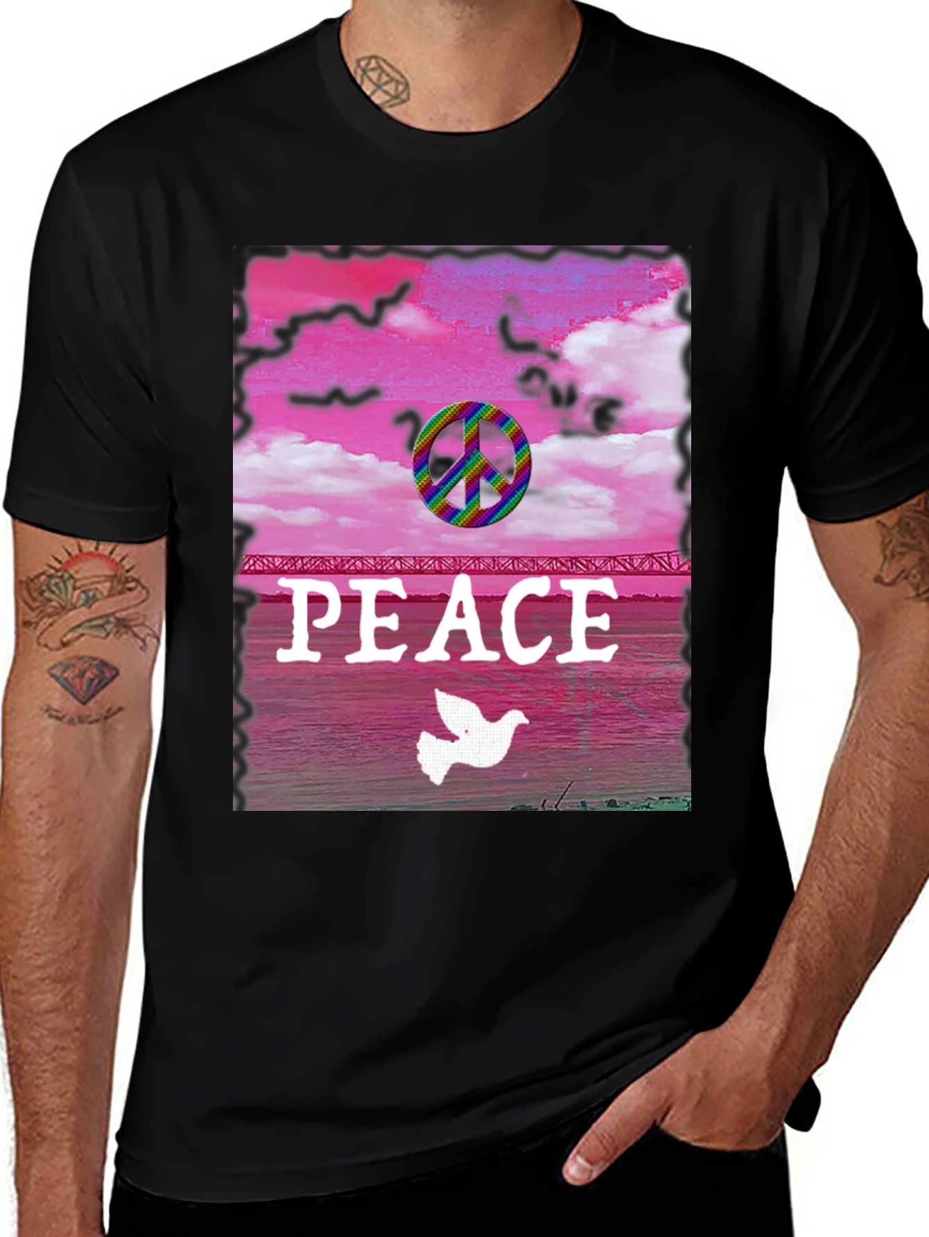 Peace Dove Rainbow T-Shirt