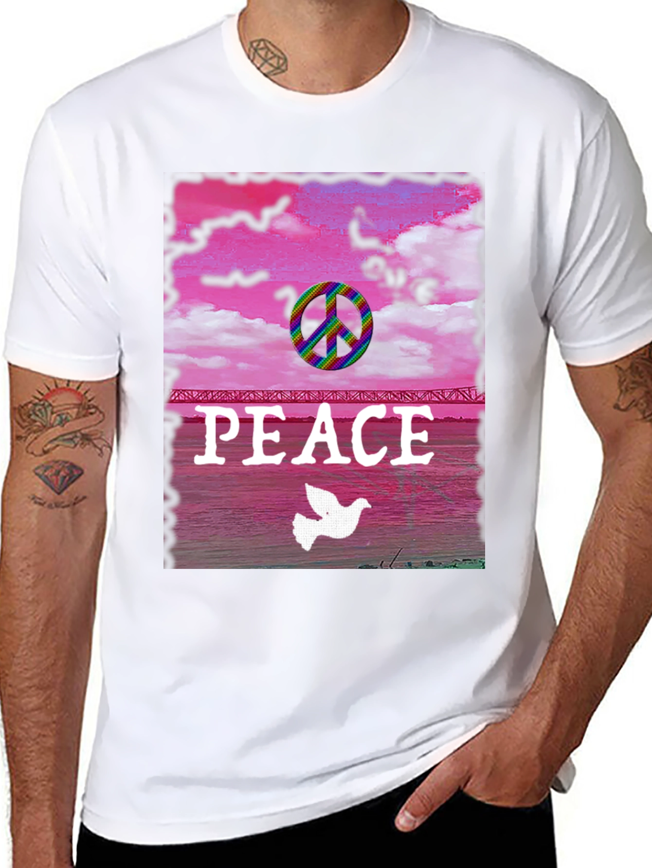 Peace Dove Rainbow T-Shirt