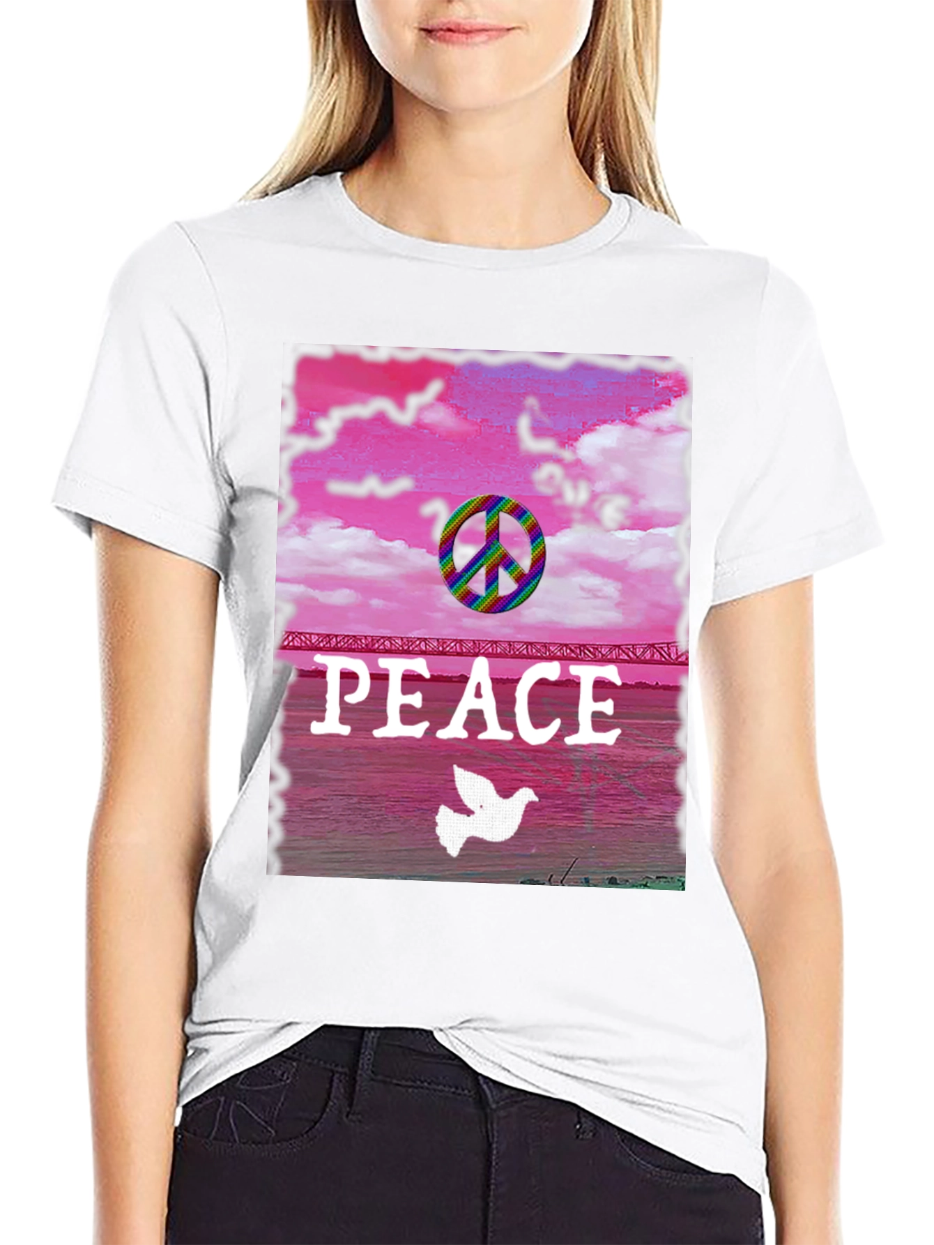 Peace Dove Rainbow T-Shirt