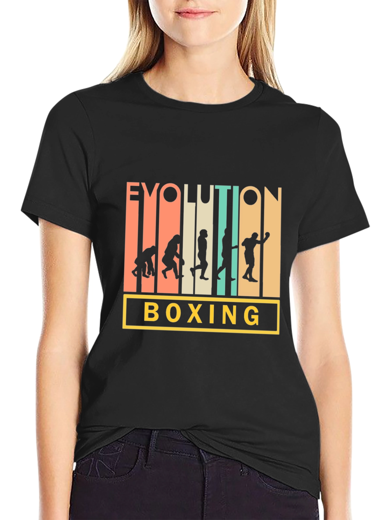 Evolution of Boxing Mens T-Shirt