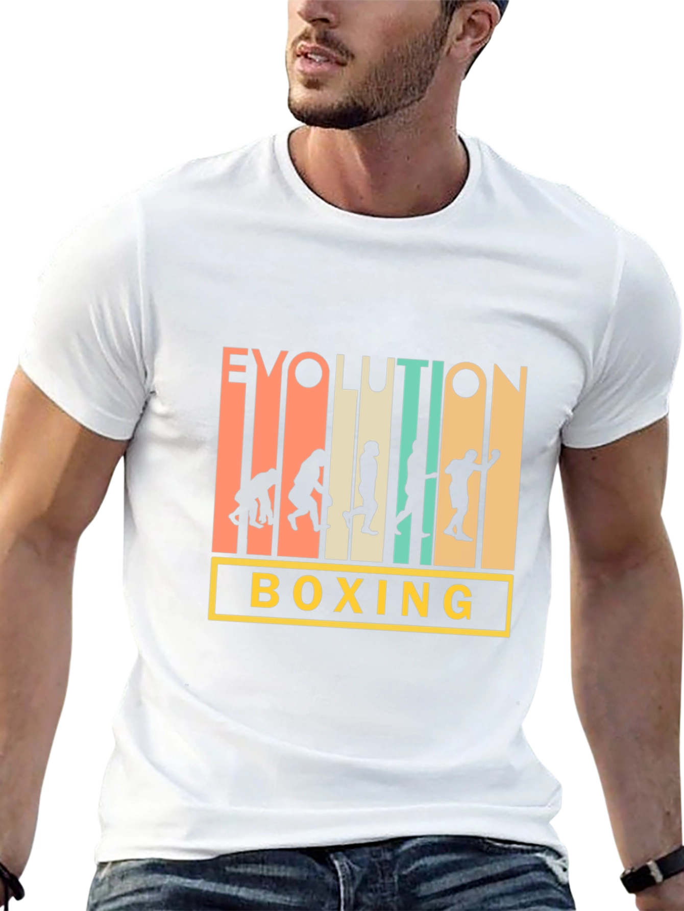 Evolution of Boxing Mens T-Shirt