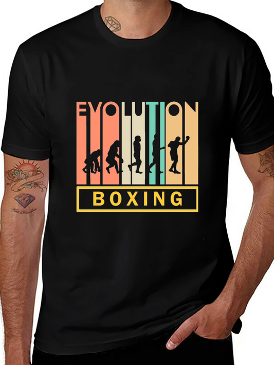 Evolution of Boxing Mens T-Shirt