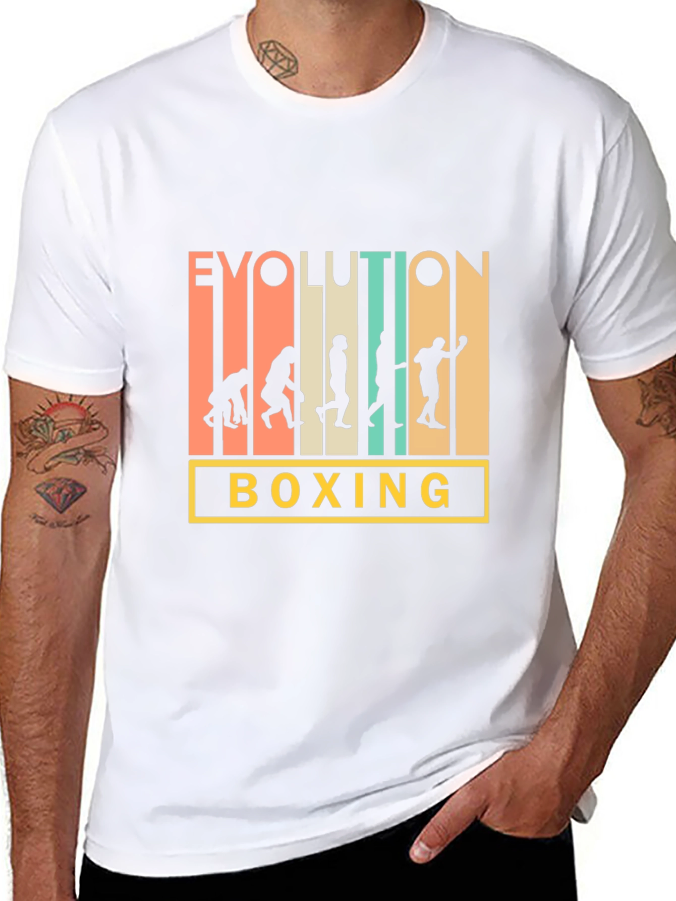 Evolution of Boxing Mens T-Shirt