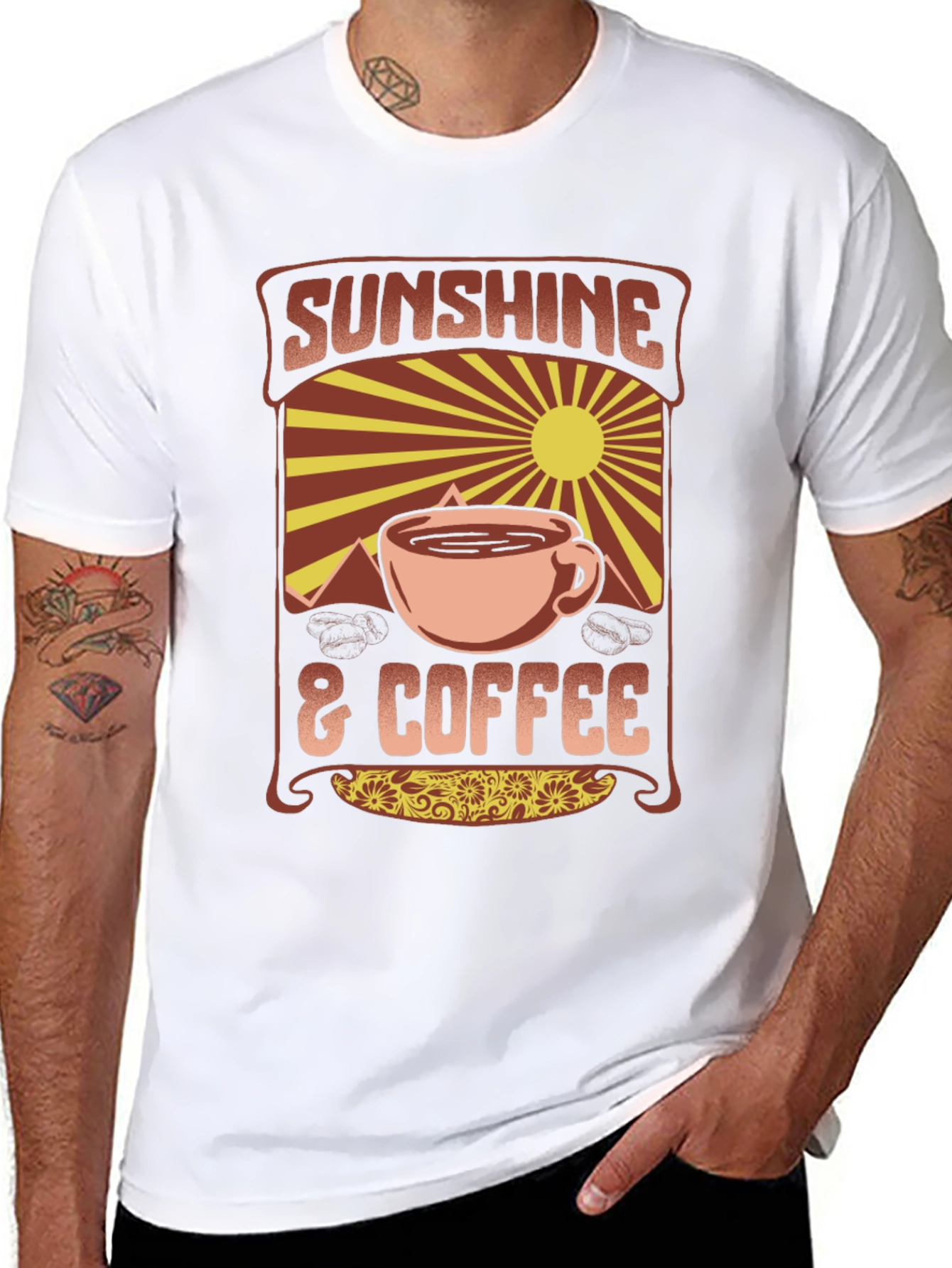 Sunshine & Coffee Graphic Tee - Comfort Fit