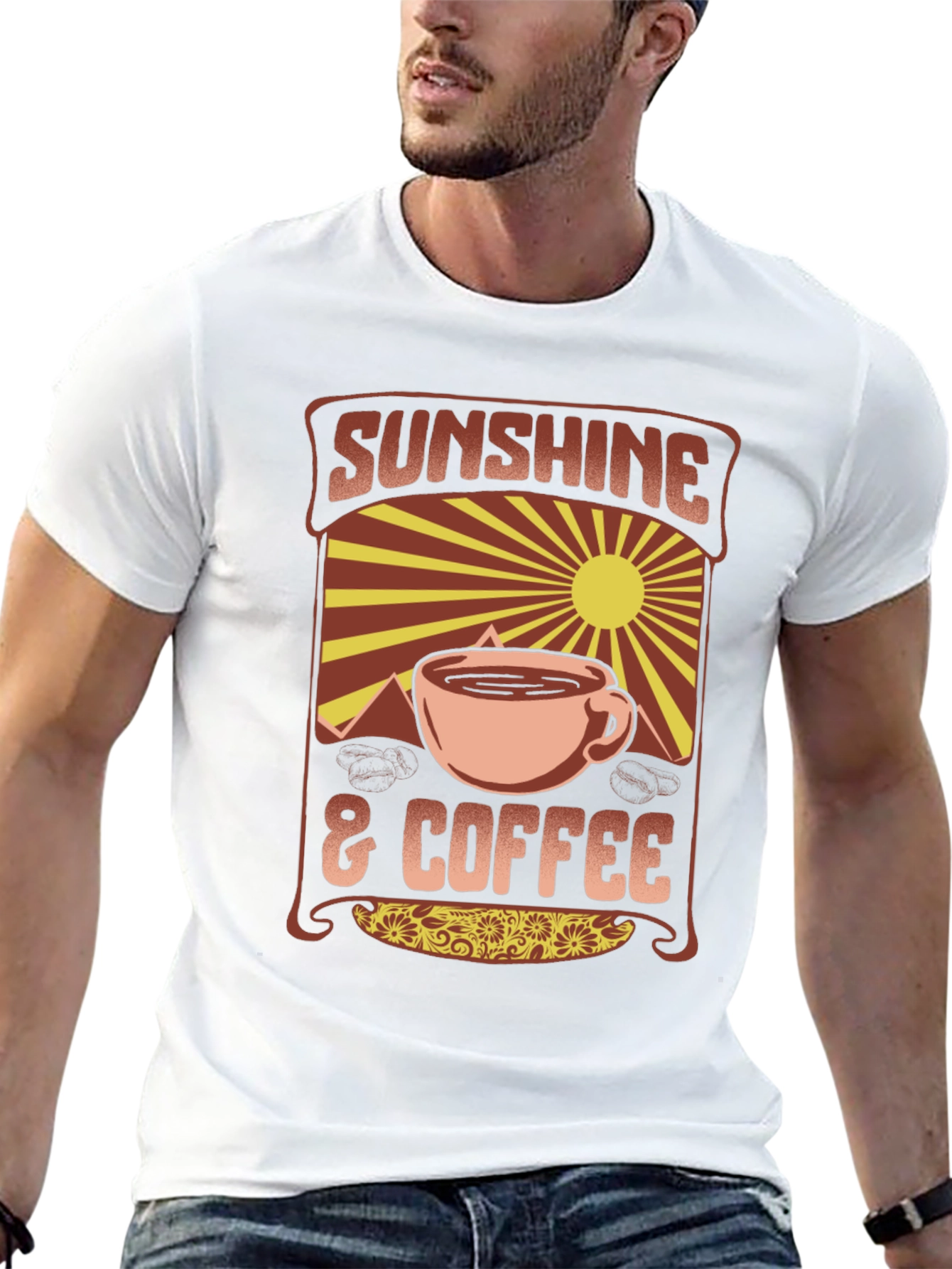 Sunshine & Coffee Graphic Tee - Comfort Fit