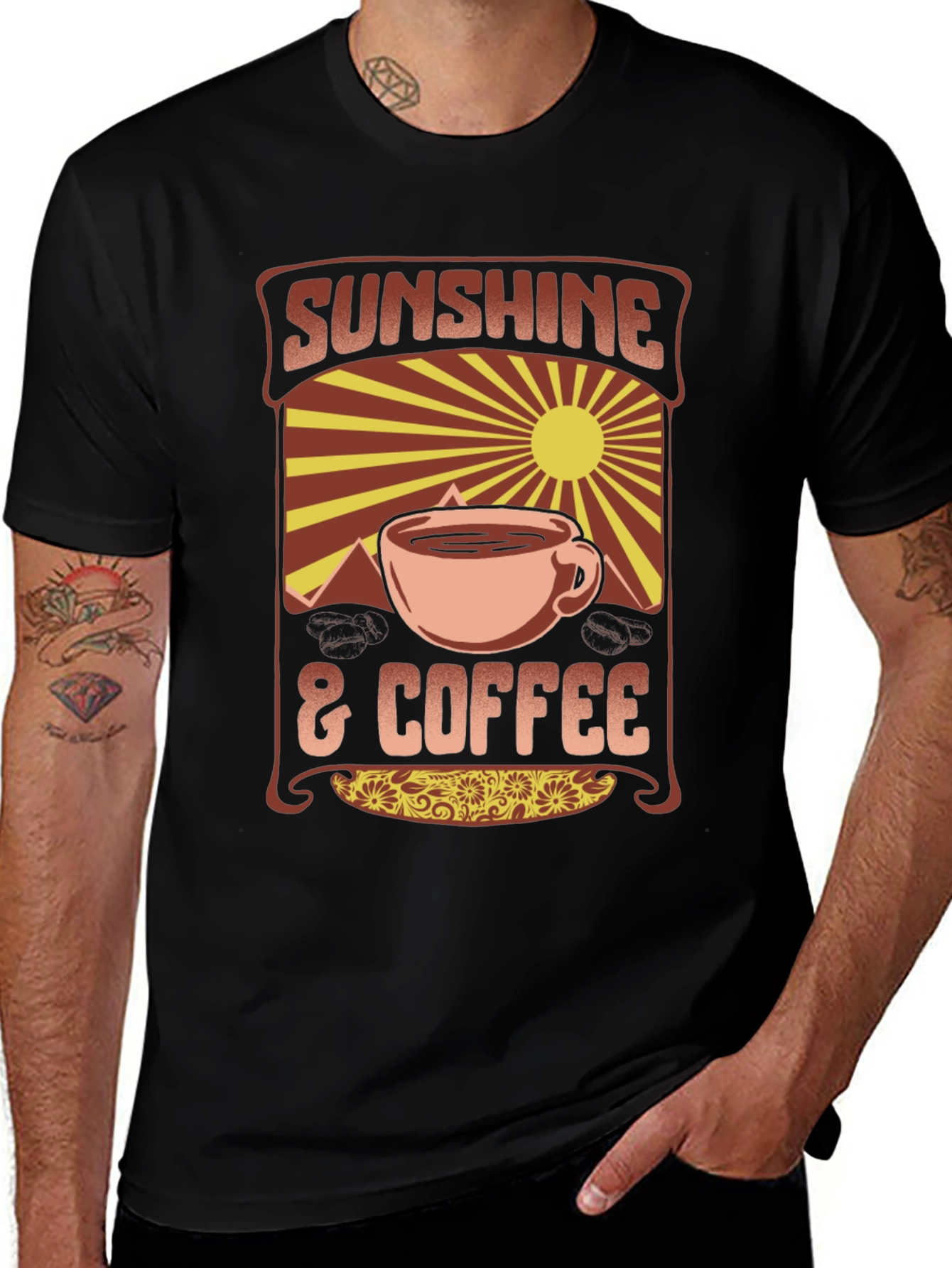 Sunshine & Coffee Graphic Tee - Comfort Fit