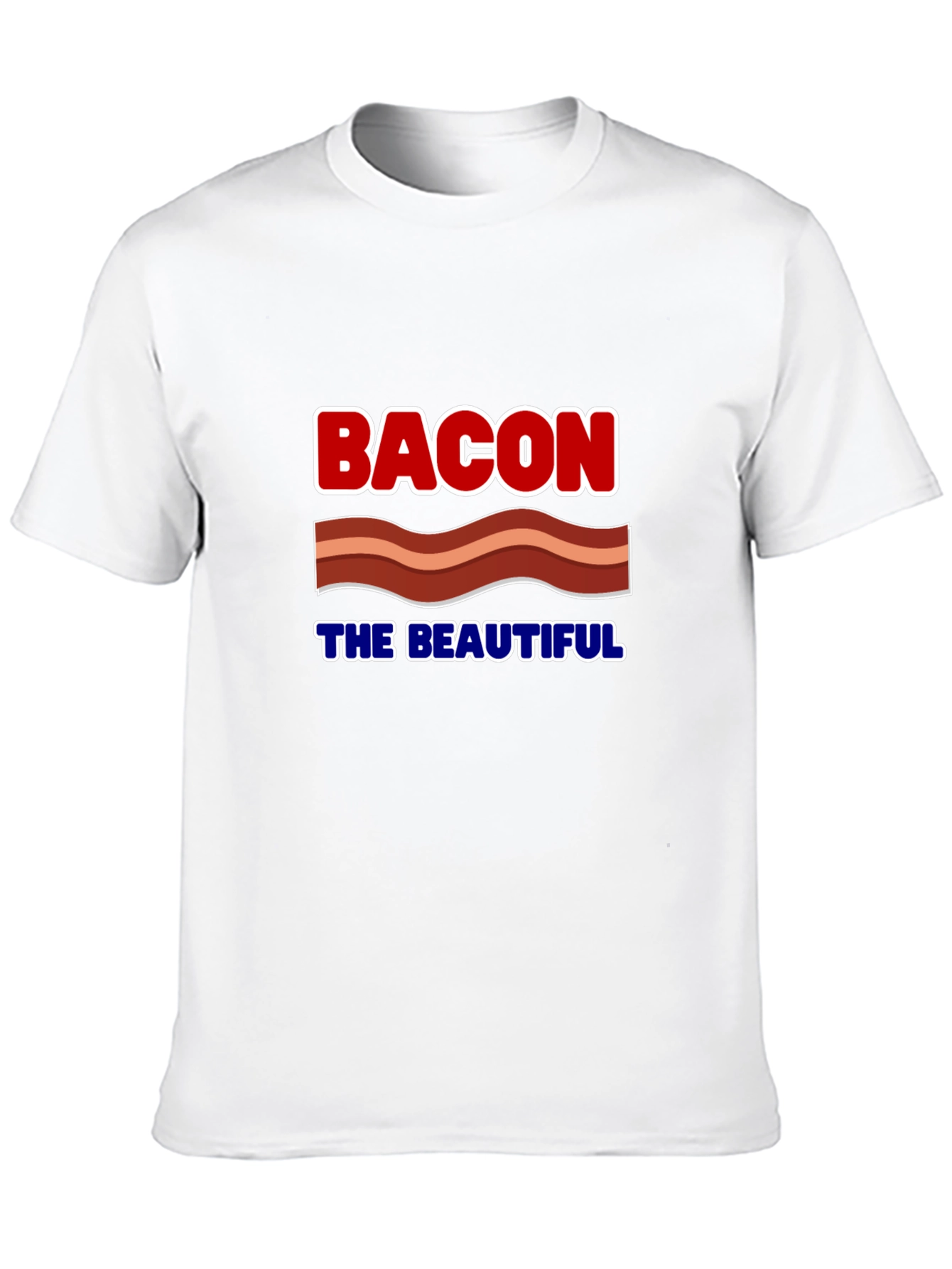 Bacon The Beautiful Graphic Tee - Funny Food Shirt