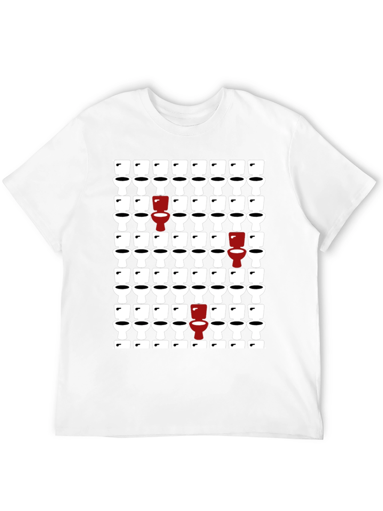 Novelty Toilet Pattern T-Shirt