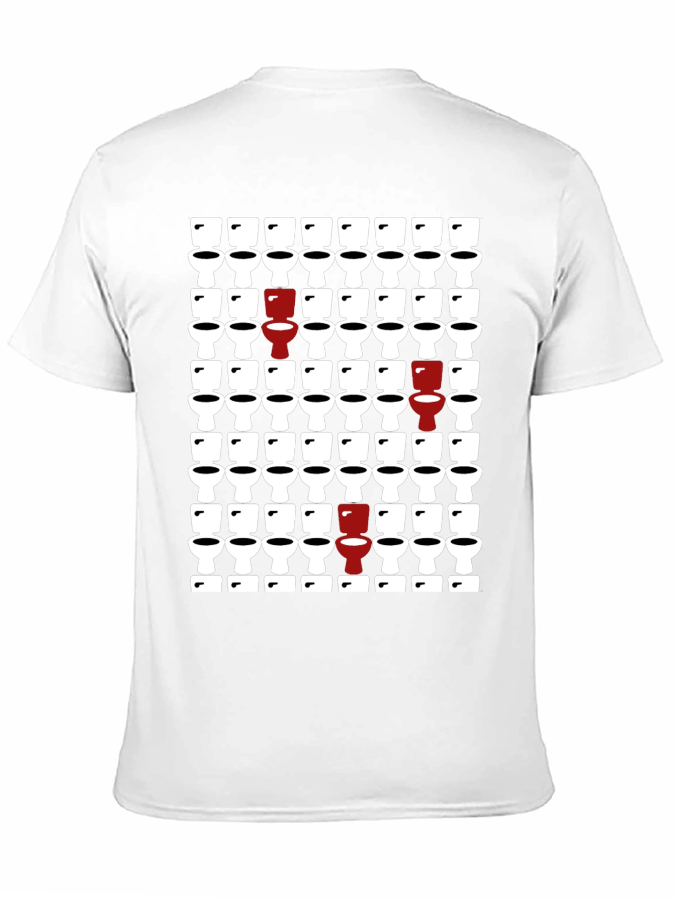 Novelty Toilet Pattern T-Shirt