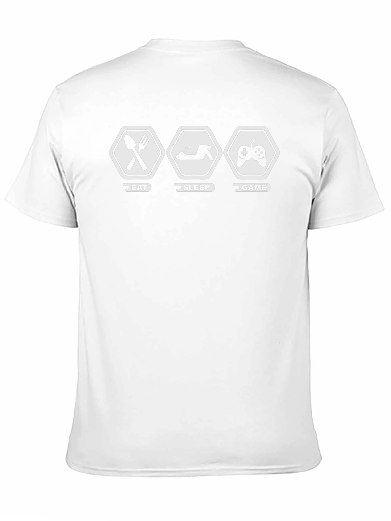 Eat Sleep Game Black Graphic T-Shirt