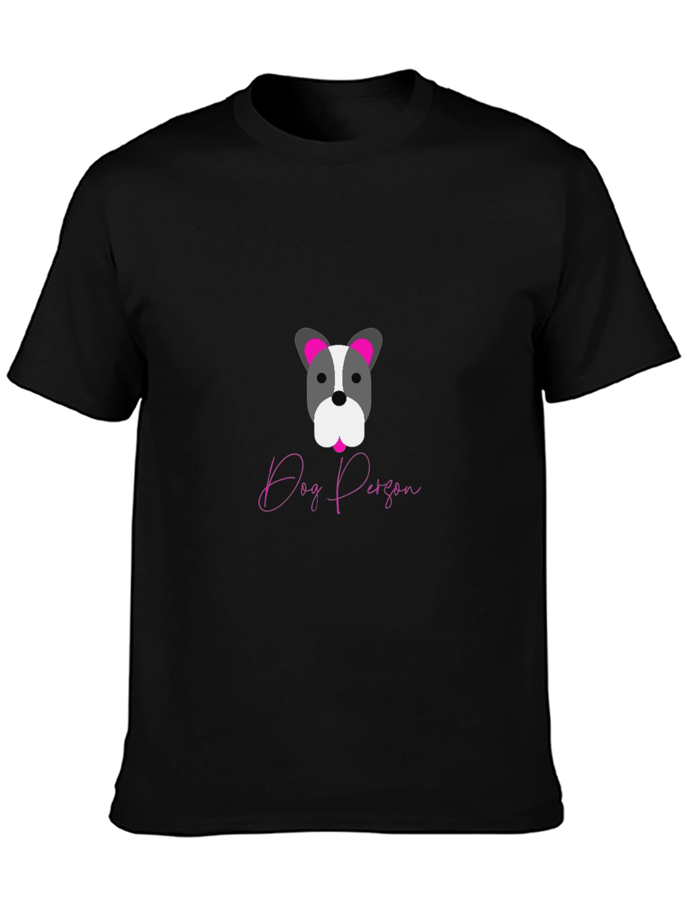 Dog Person Graphic Tee - Black