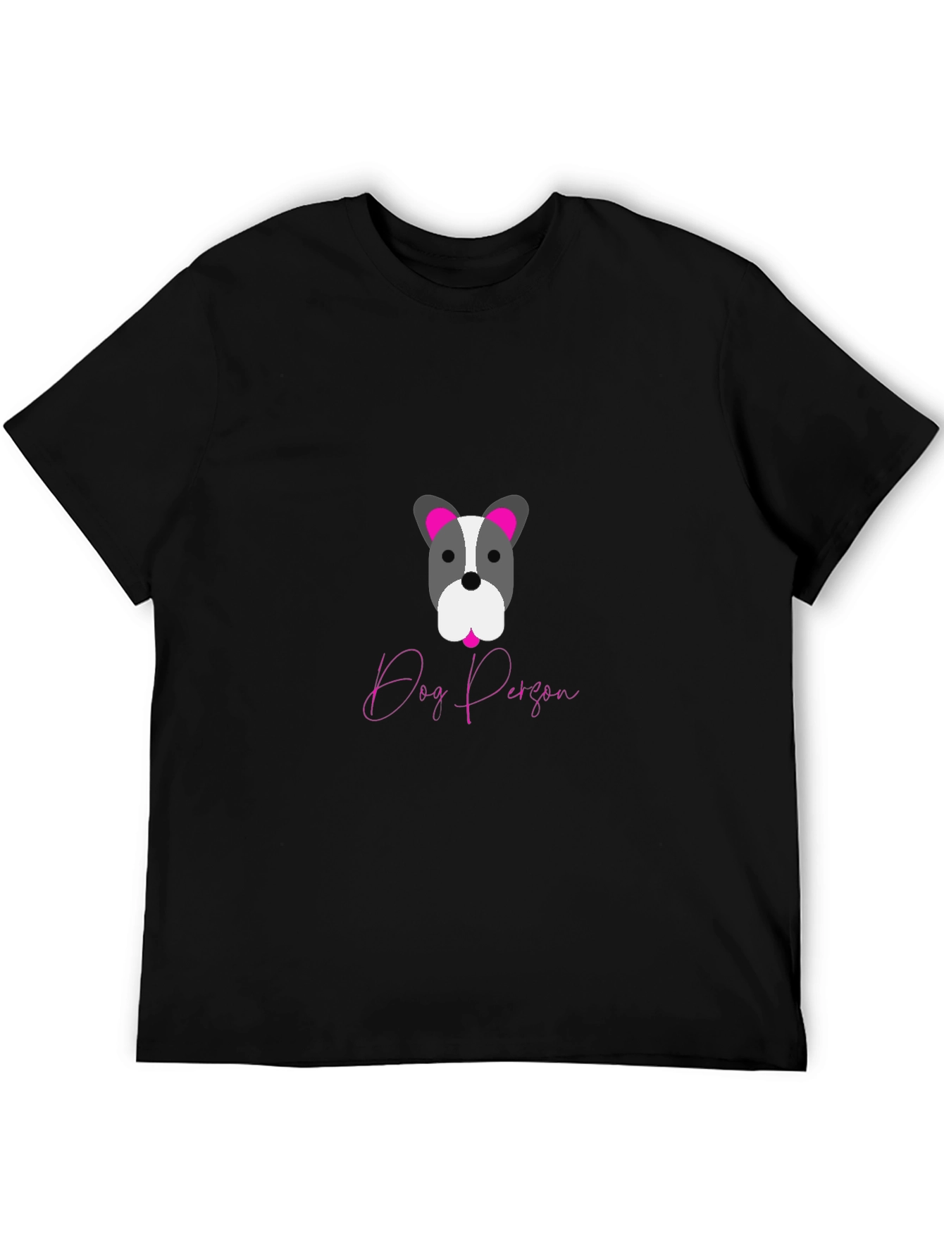 Dog Person Graphic Tee - Black